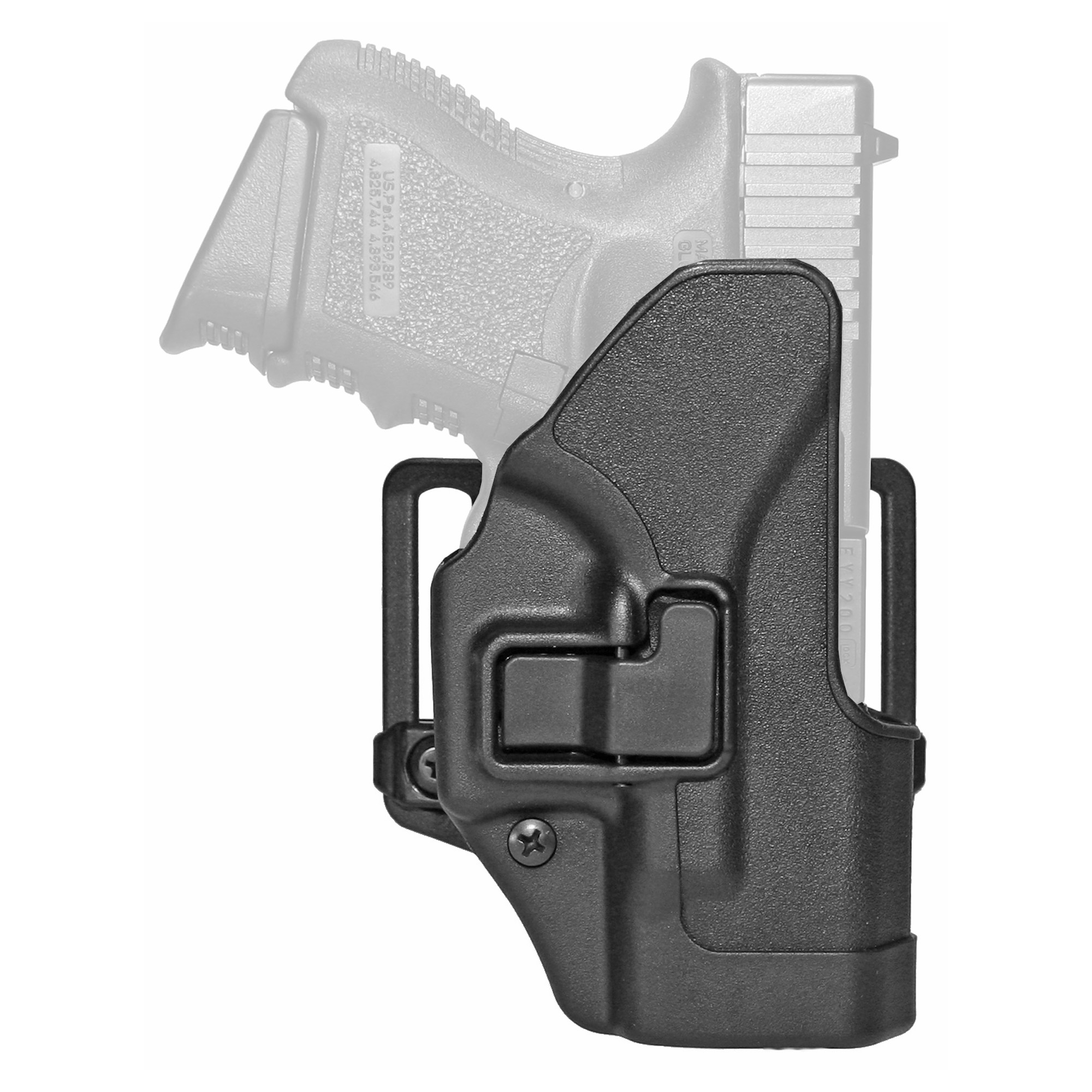 BLACKHAWK Glock 26/27/33 CQC SERPA Right Hand Polymer Belt Holster – Black