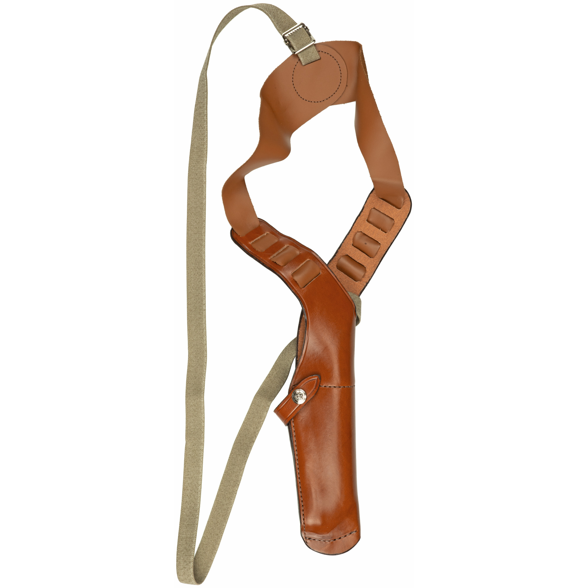 Bianchi Medium X15 Right Hand Leather Vertical Shoulder Holster – Tan