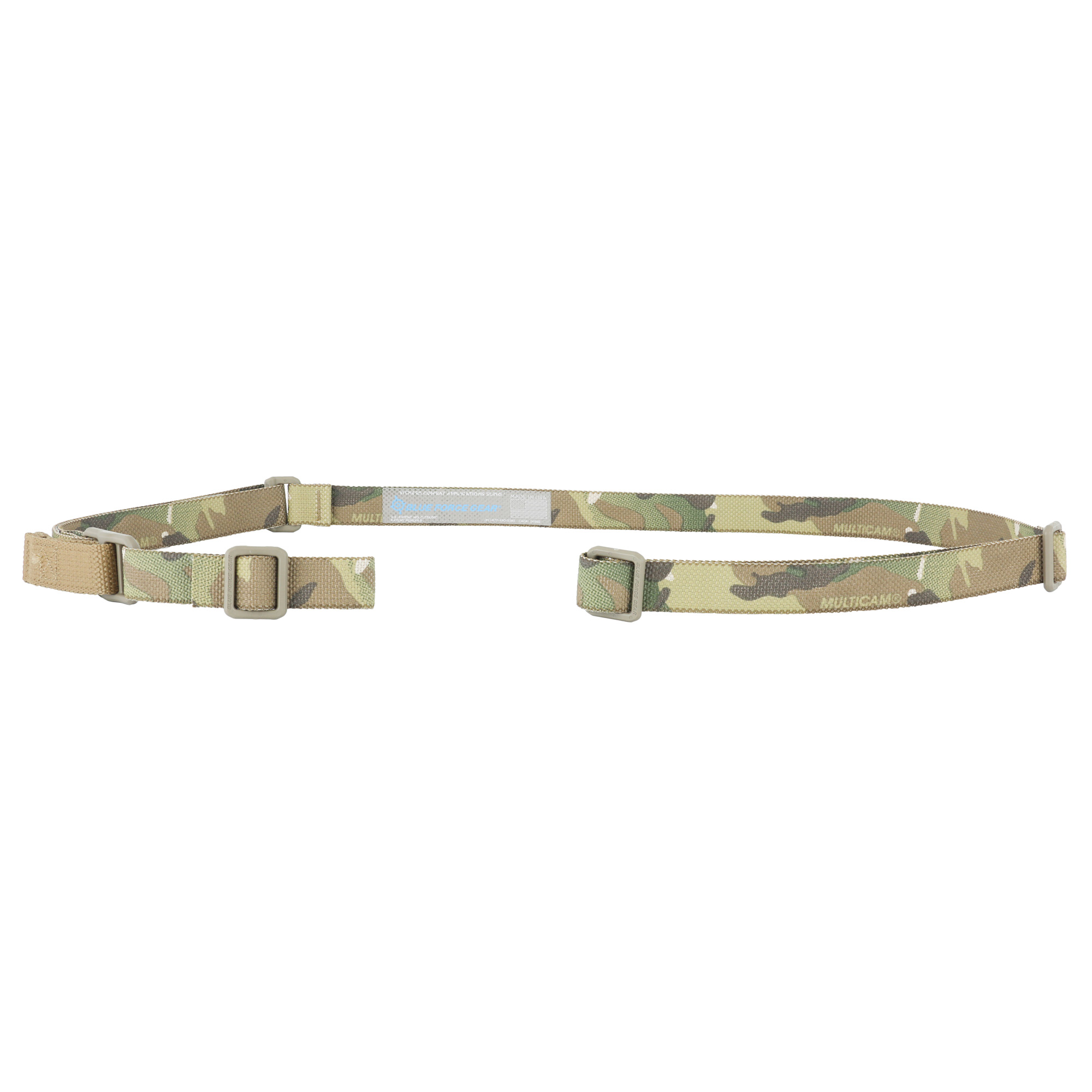 Blue Force Gear Vickers ONE Sling No Quick Release Attached with TriGlide instead of Loop Lock – MultiCam