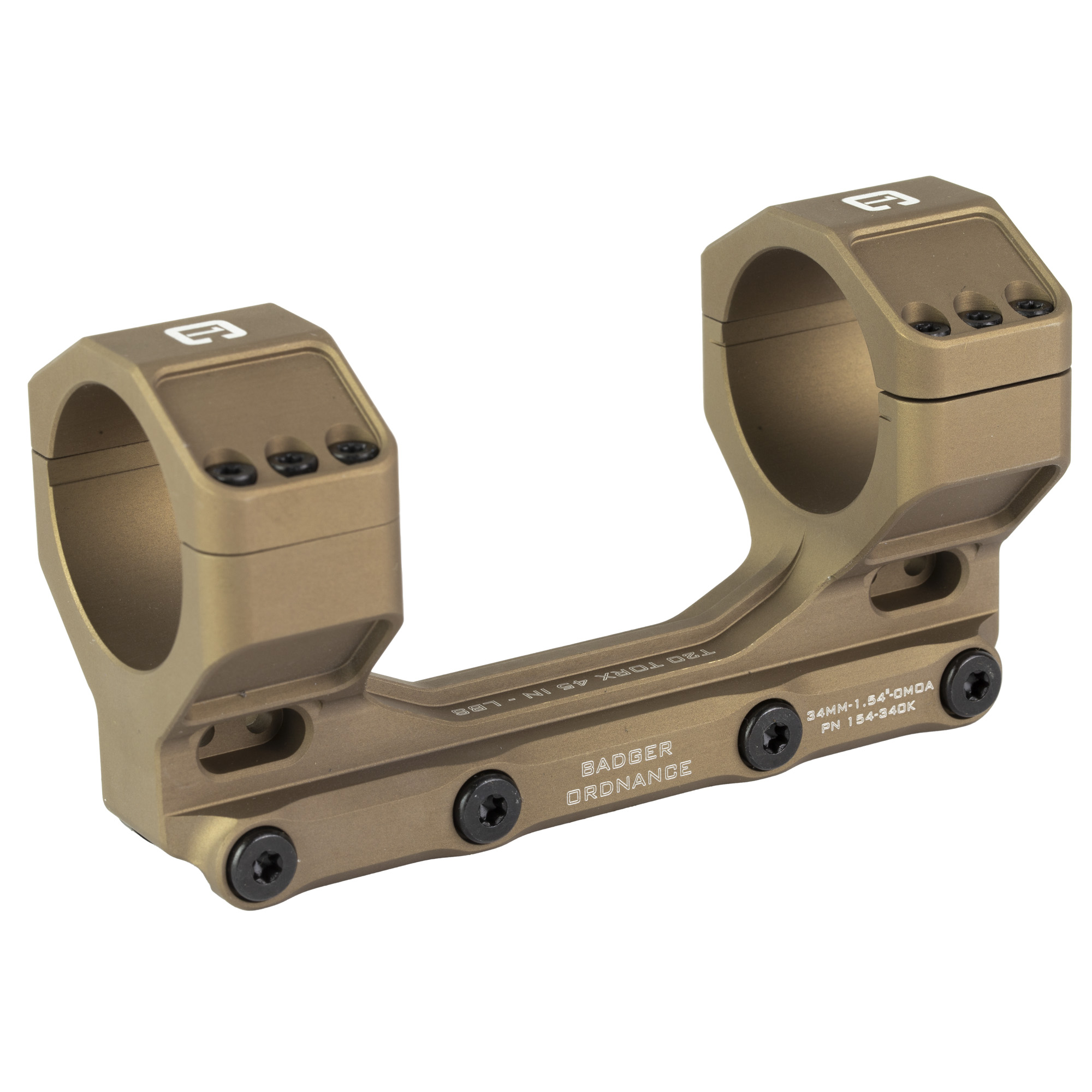 Badger Ordnance Picatinny Condition One Max Mount 34mm – Tan