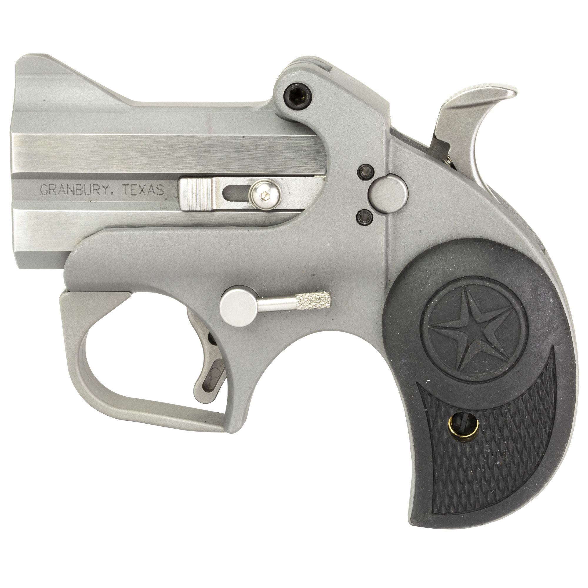 Bond Arms Roughneck Derringer 2.5″ 357 Magnum 2rd Fixed Sights – Silver