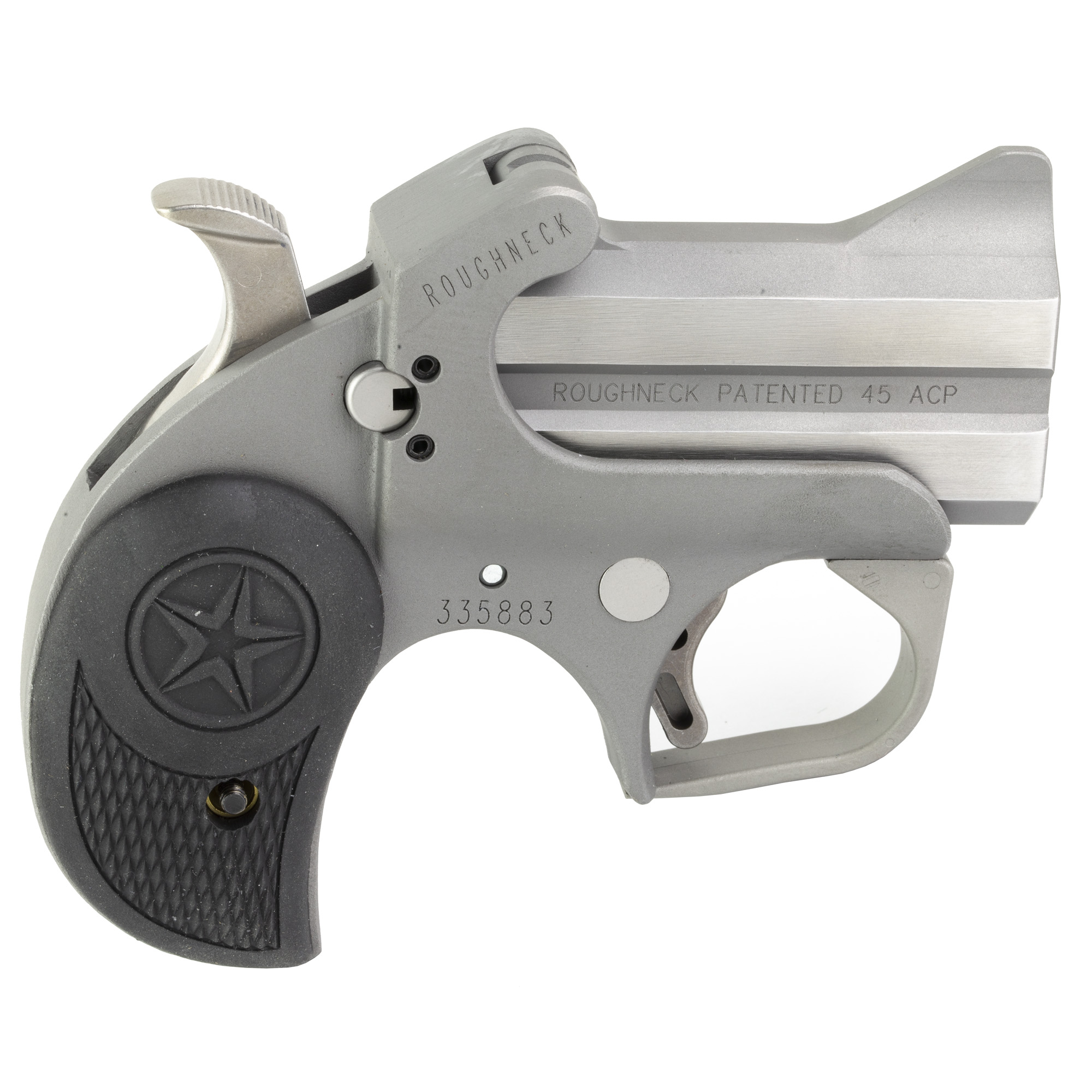 Bond Arms Roughneck Derringer 2.5″ 45 ACP 2rd Fixed Sights – Silver