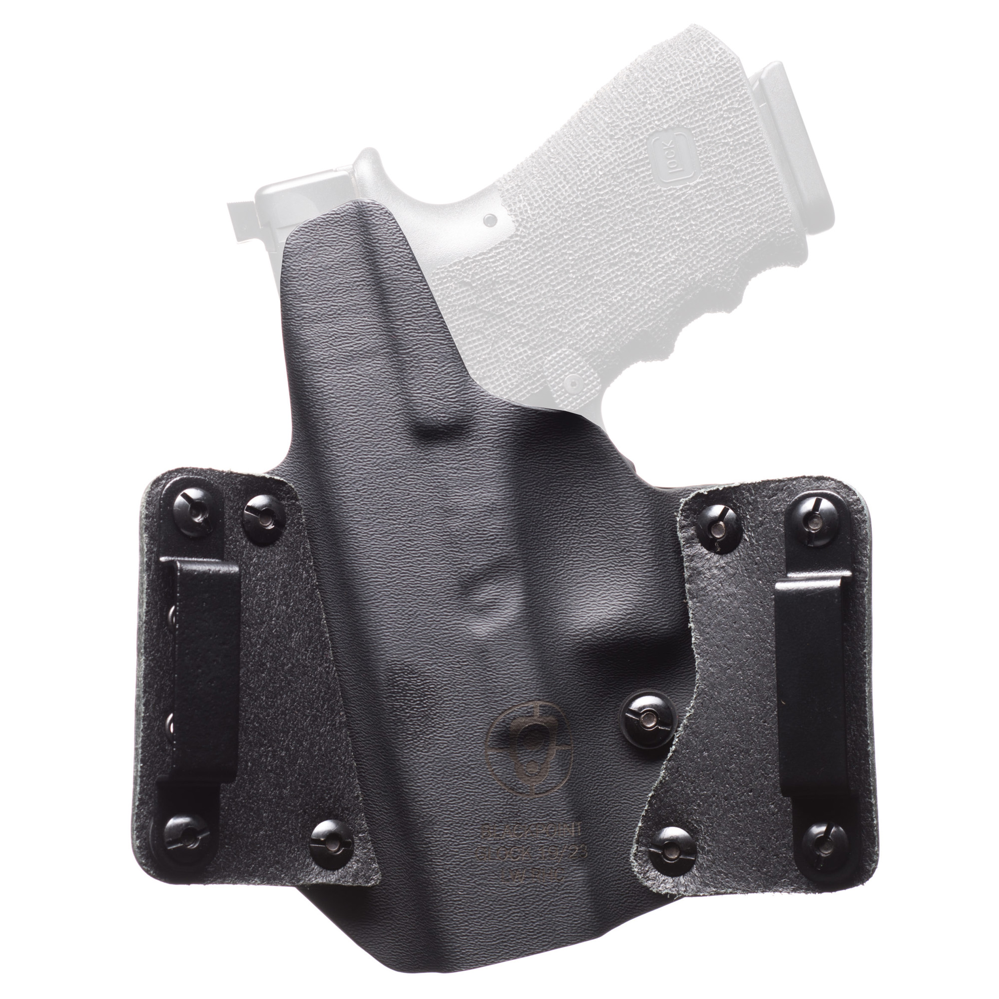 BlackPoint Tactical Sig P320 XTEN Leather Wing OWB Right Hand Kydex Belt Holster – Black