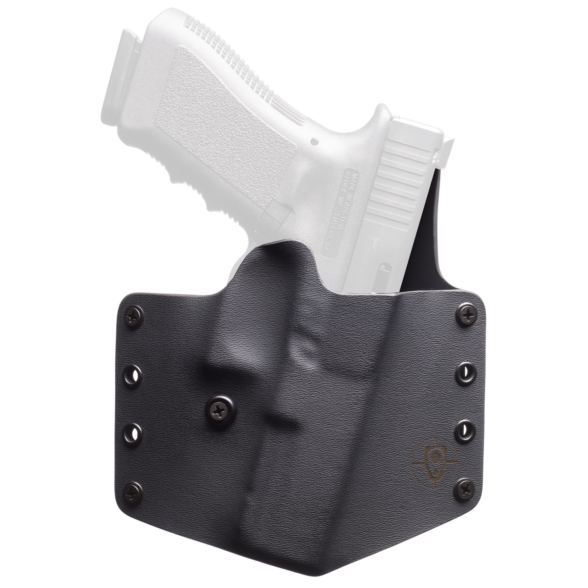 BlackPoint Tactical Sig P320 Standard OWB Right Hand Leather, Kydex Belt Holster – Black