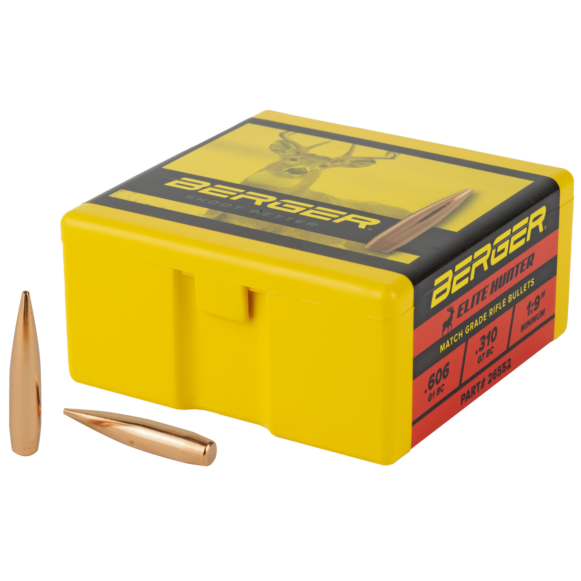 Berger Bullets 6.5MM .264 140gr Lead and Copper Elite Hunter – 100