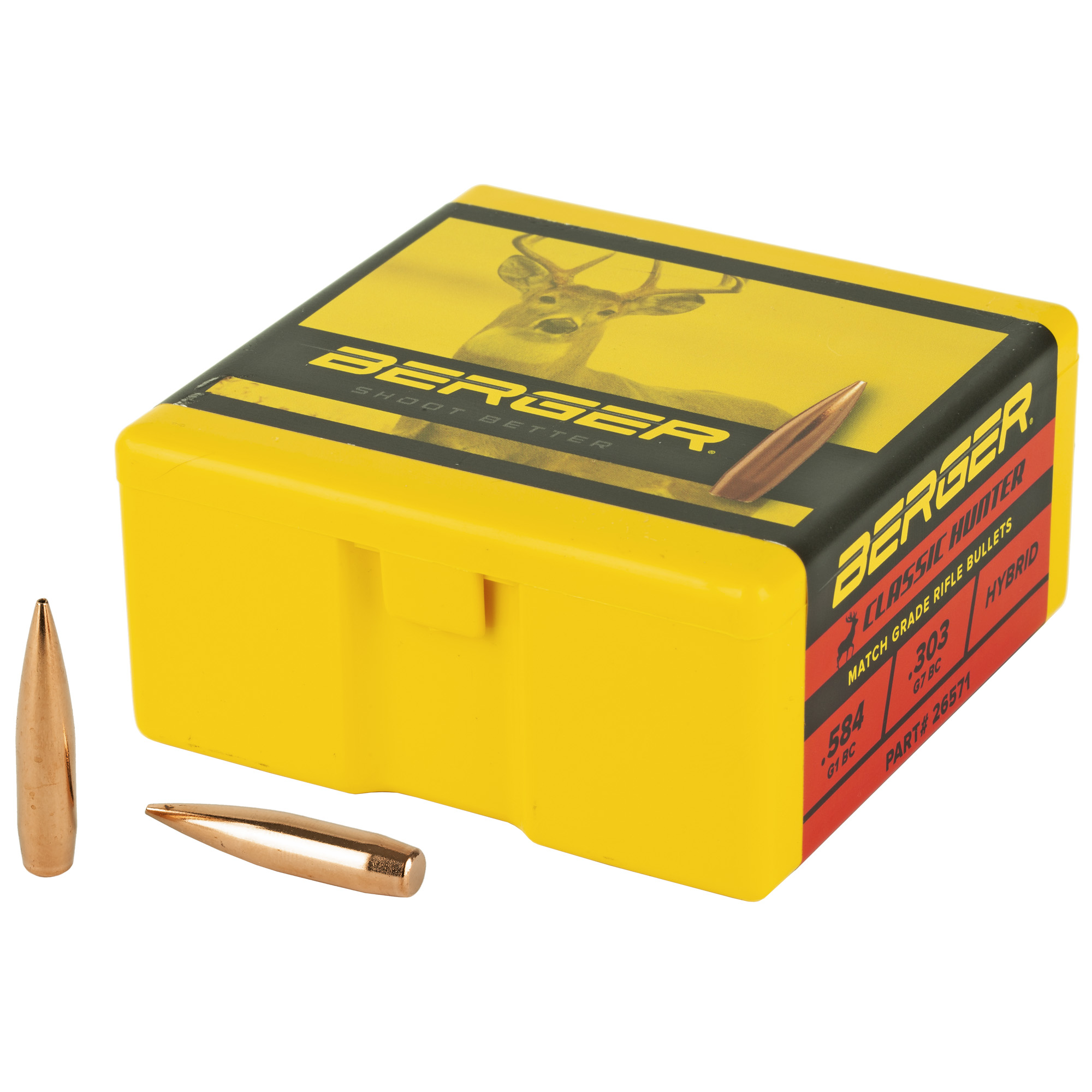 Berger Bullets 6.5MM .264 135gr Lead and Copper Classic Hunter – 100