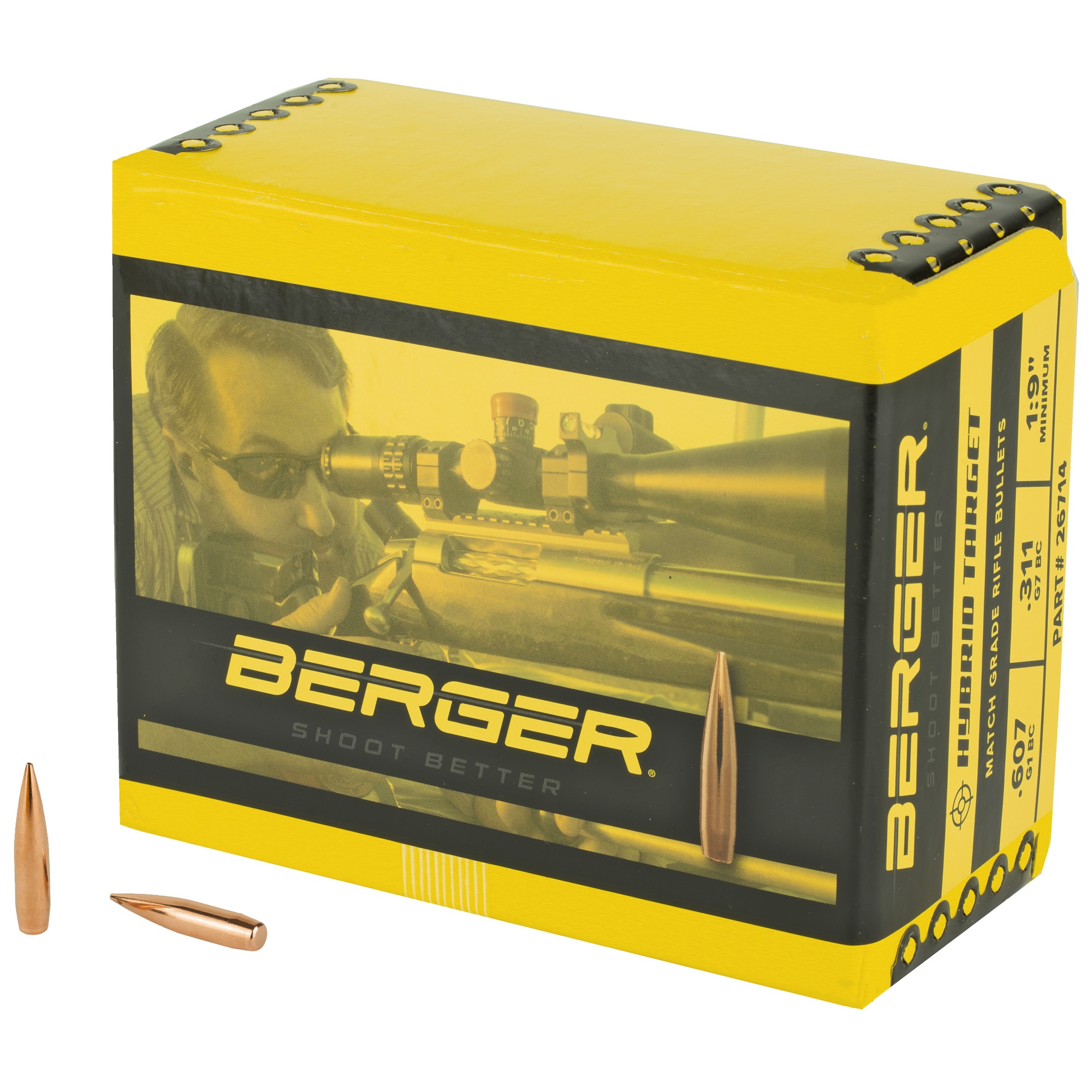 Berger Bullets 6.5MM .264 140gr Lead and Copper Hybrid Target – 500