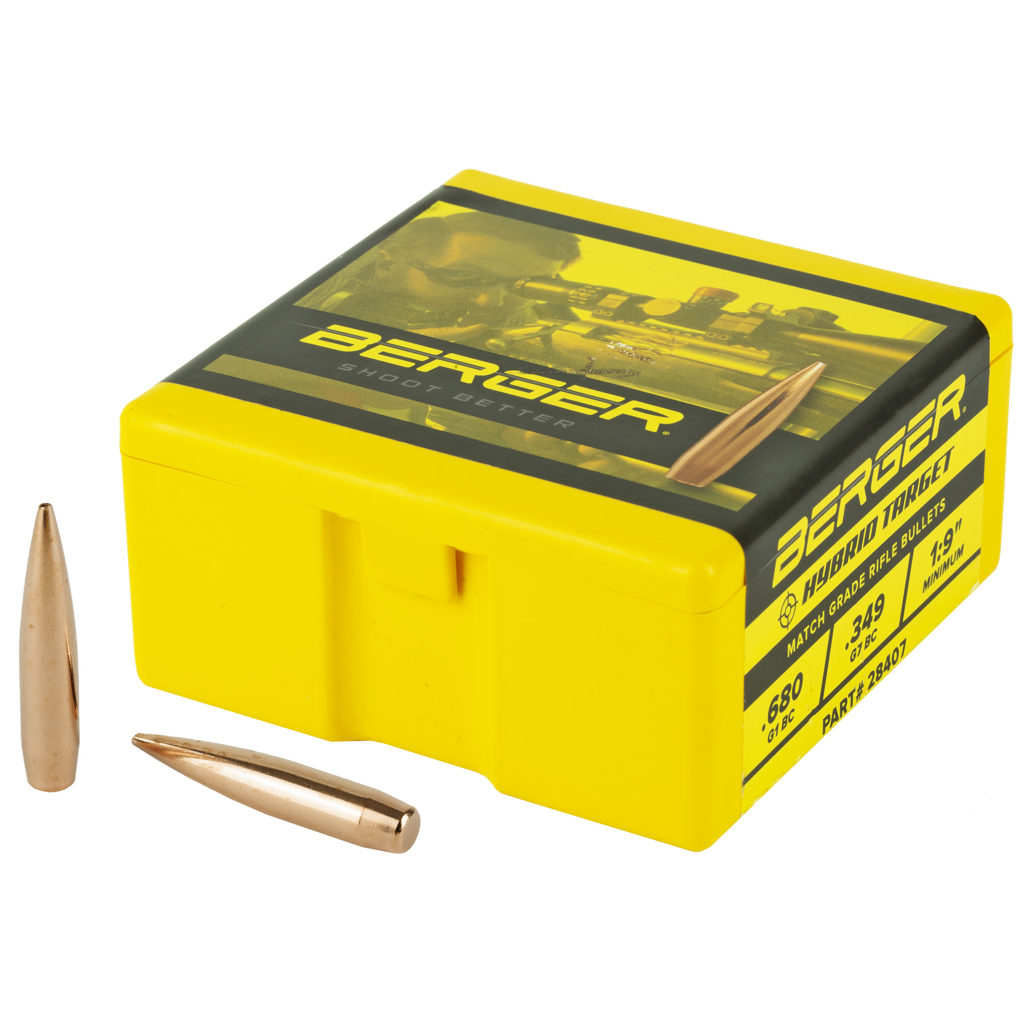 Berger Bullets 7MM .284 180gr Lead and Copper Hybrid Target – 100