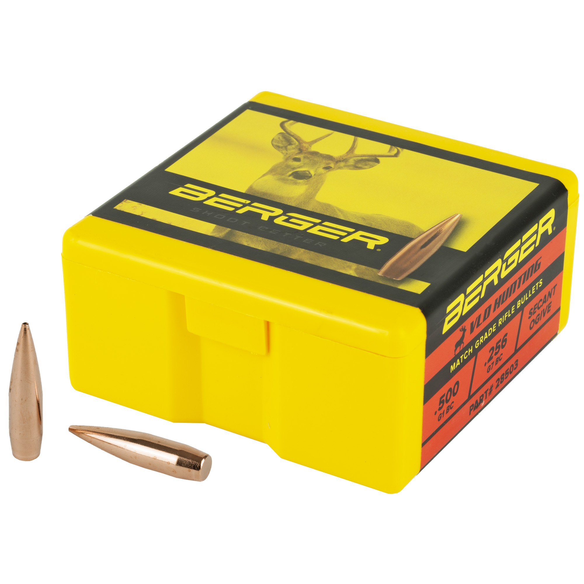 Berger Bullets 7MM .284 140gr Lead and Copper VLD Hunting – 100