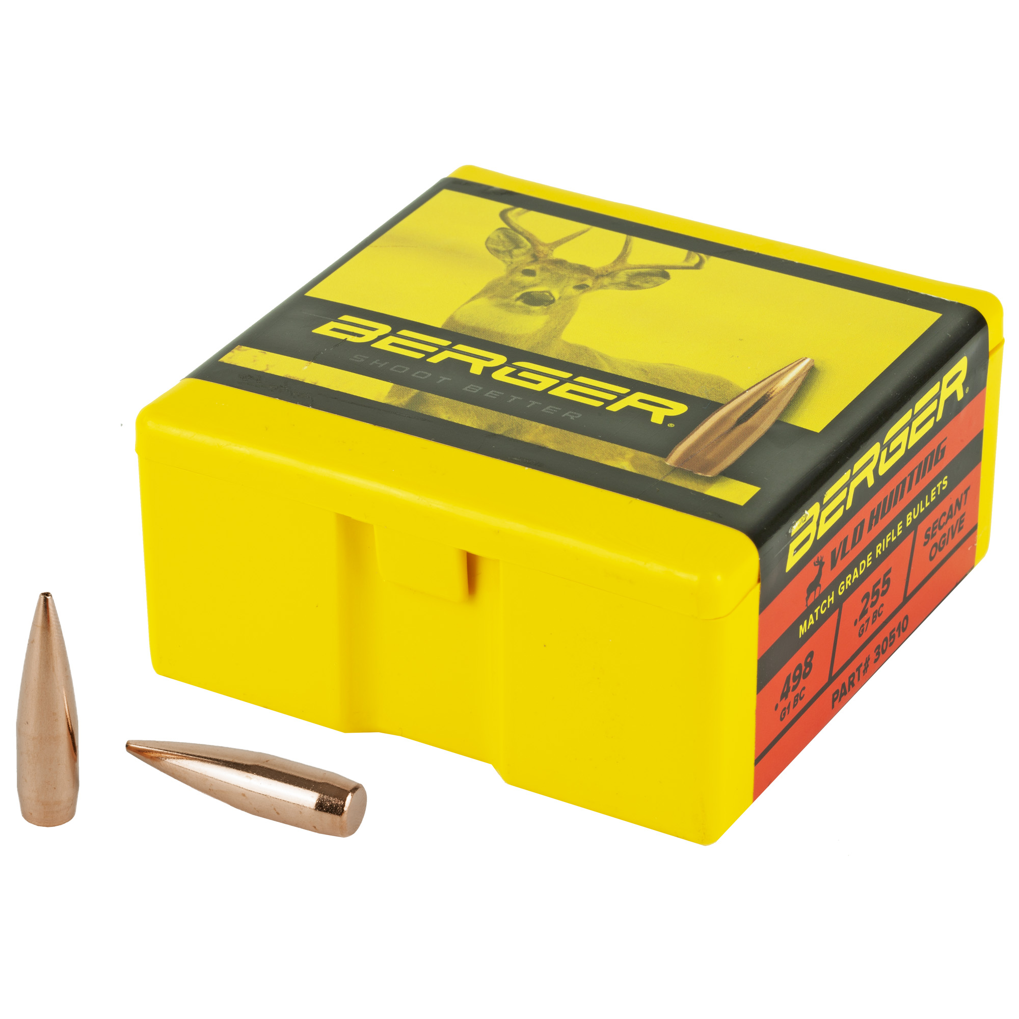 Berger Bullets 30 Caliber .308 168gr Lead and Copper VLD Hunting – 100