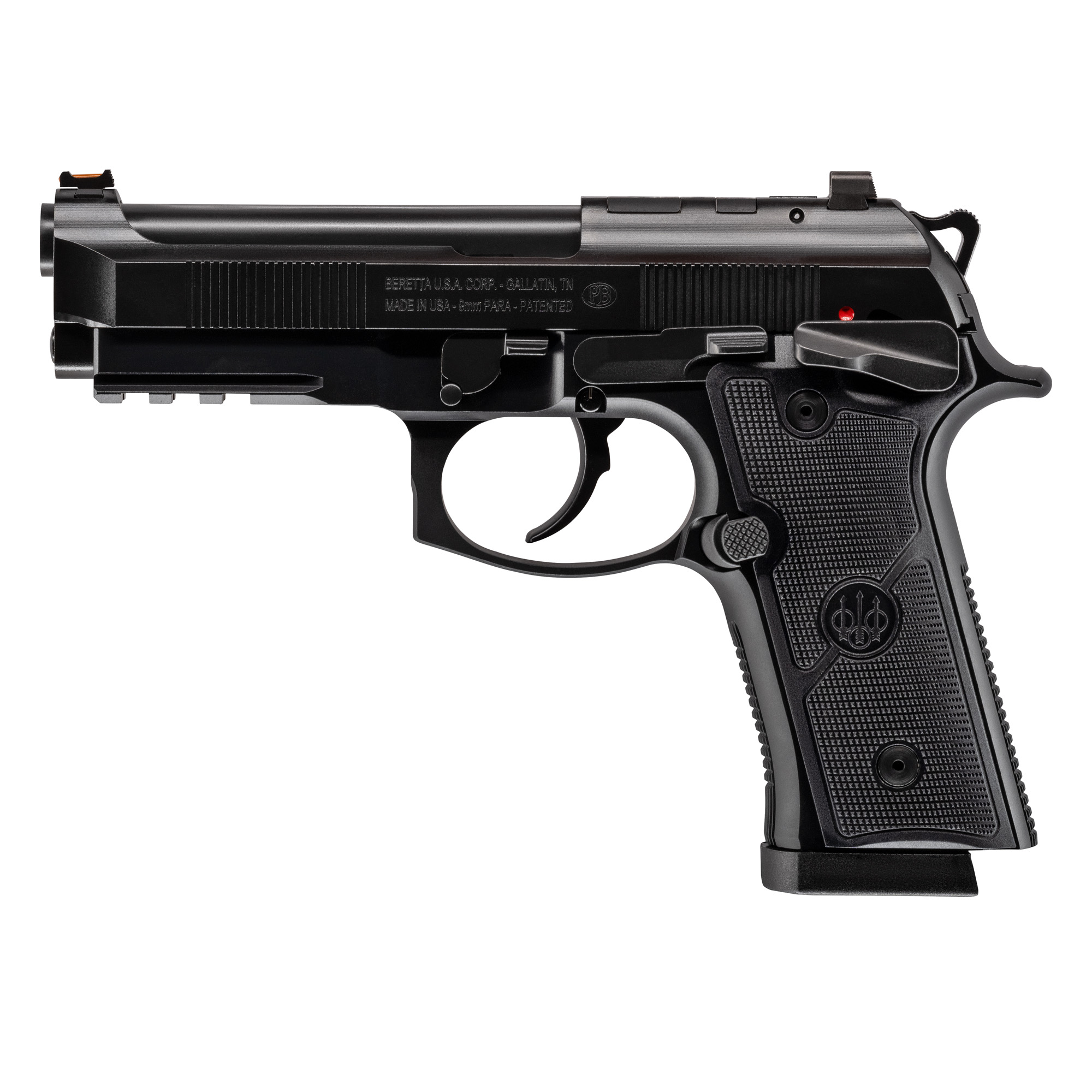 Beretta 92GTS Centurion DA/SA 4.25″ 9mm 10rd Fiber Optic – Black