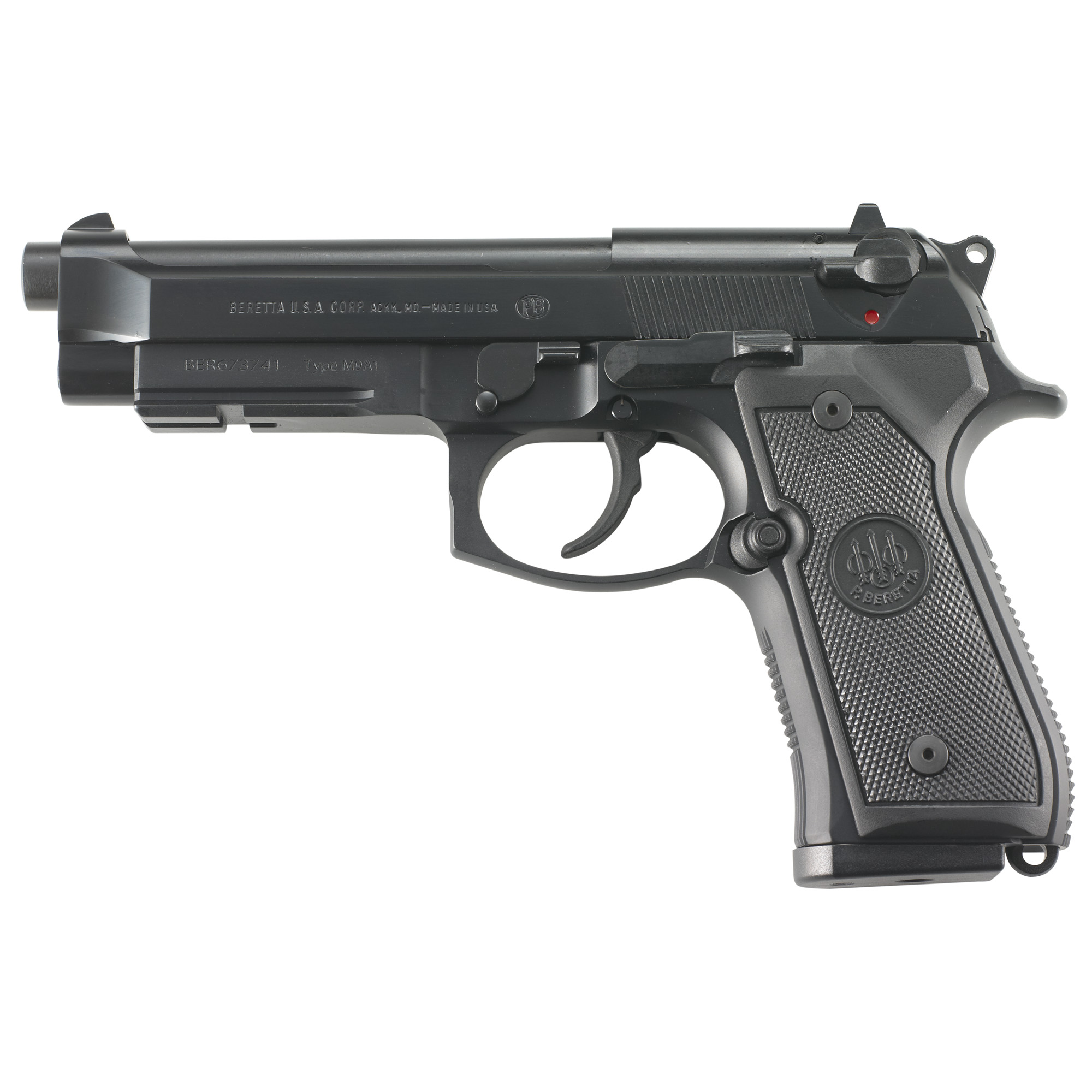 Beretta M9-A1 DA/SA 4.9″ 9mm 10rd 3 Dot – Black