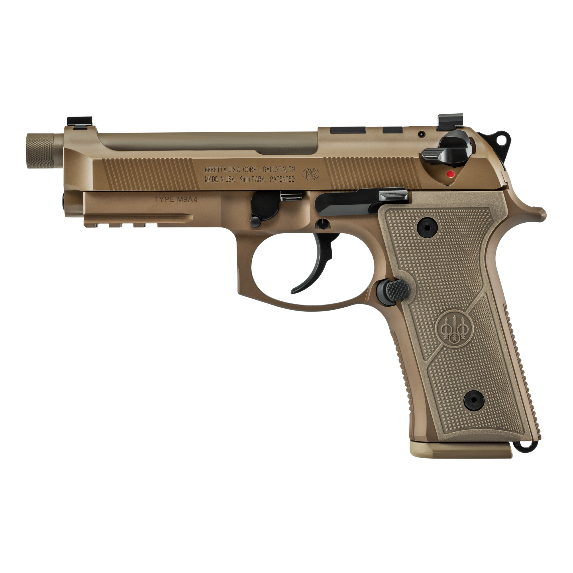 Beretta M9A4 G Centurion DA/SA 4.8″ 9mm 18rd Tritium Night Sights – Flat Dark Earth