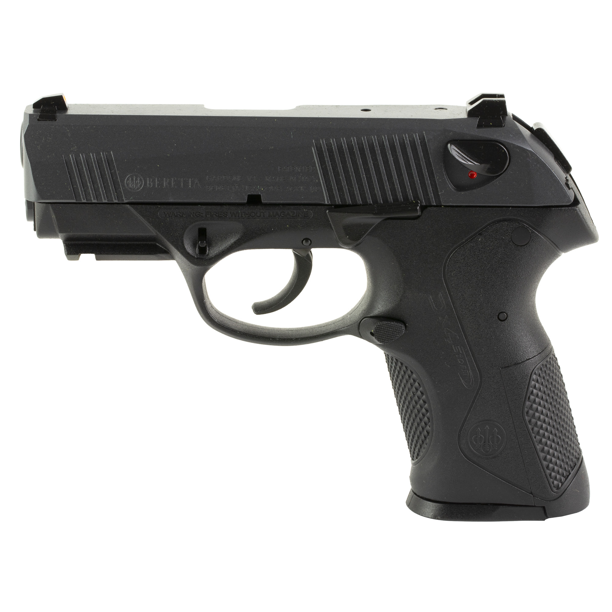 Beretta PX4 Storm Compact Carry 2 DA/SA 3.2″ 9mm 15rd Removable Front and Rear – Black