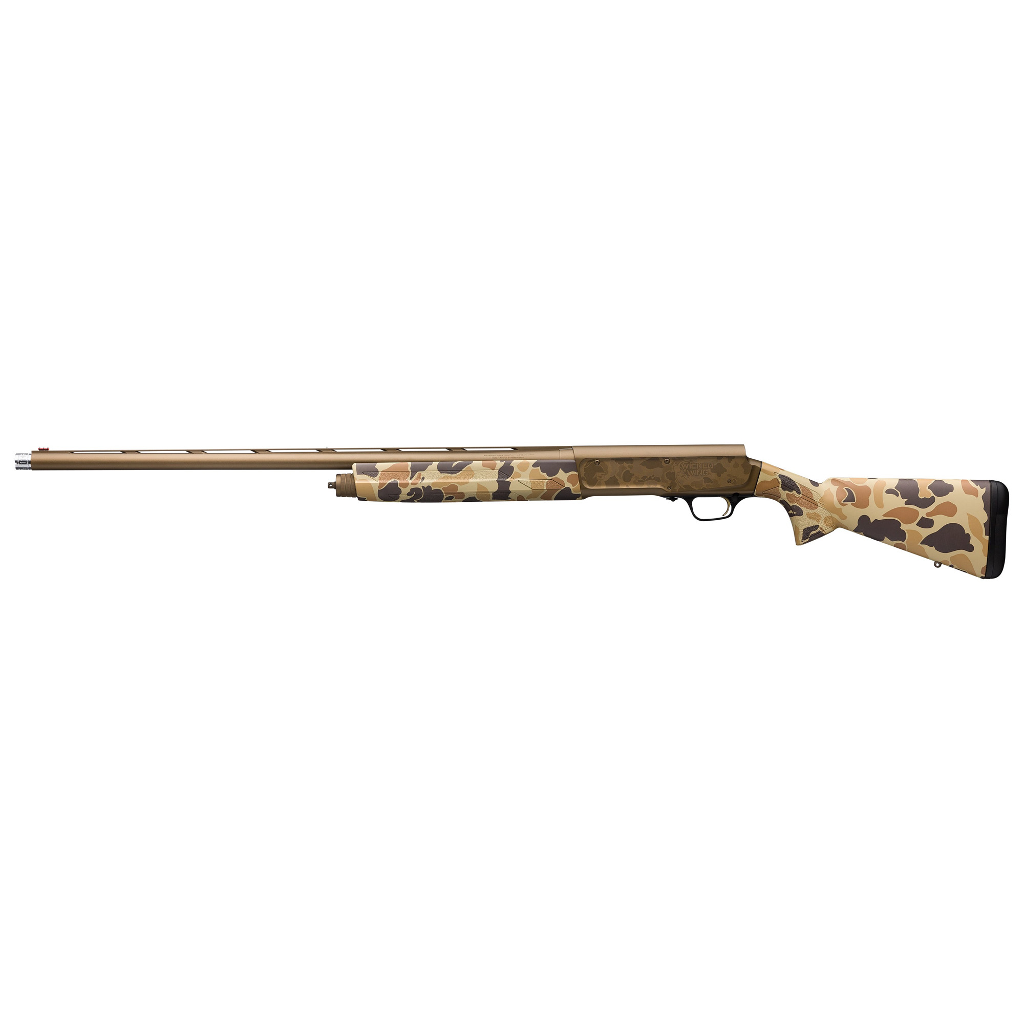 Browning A5 Wicked Wing 28″ 12 Gauge 3.5″ 4rd Fiber Optic – Burnt Bronze