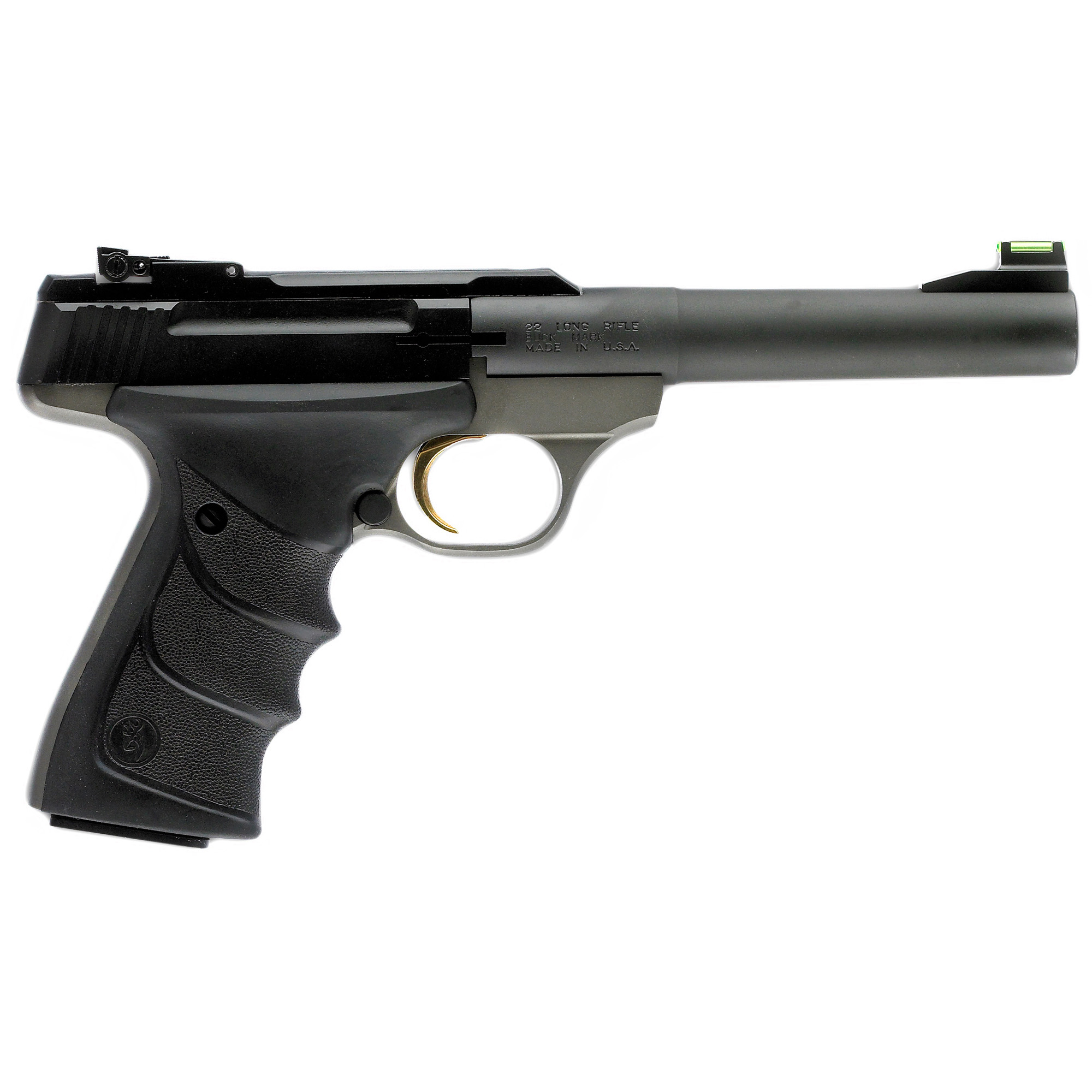 Browning Buck Mark Practical 5.5″ 22 LR 10rd Fiber Optic – Black