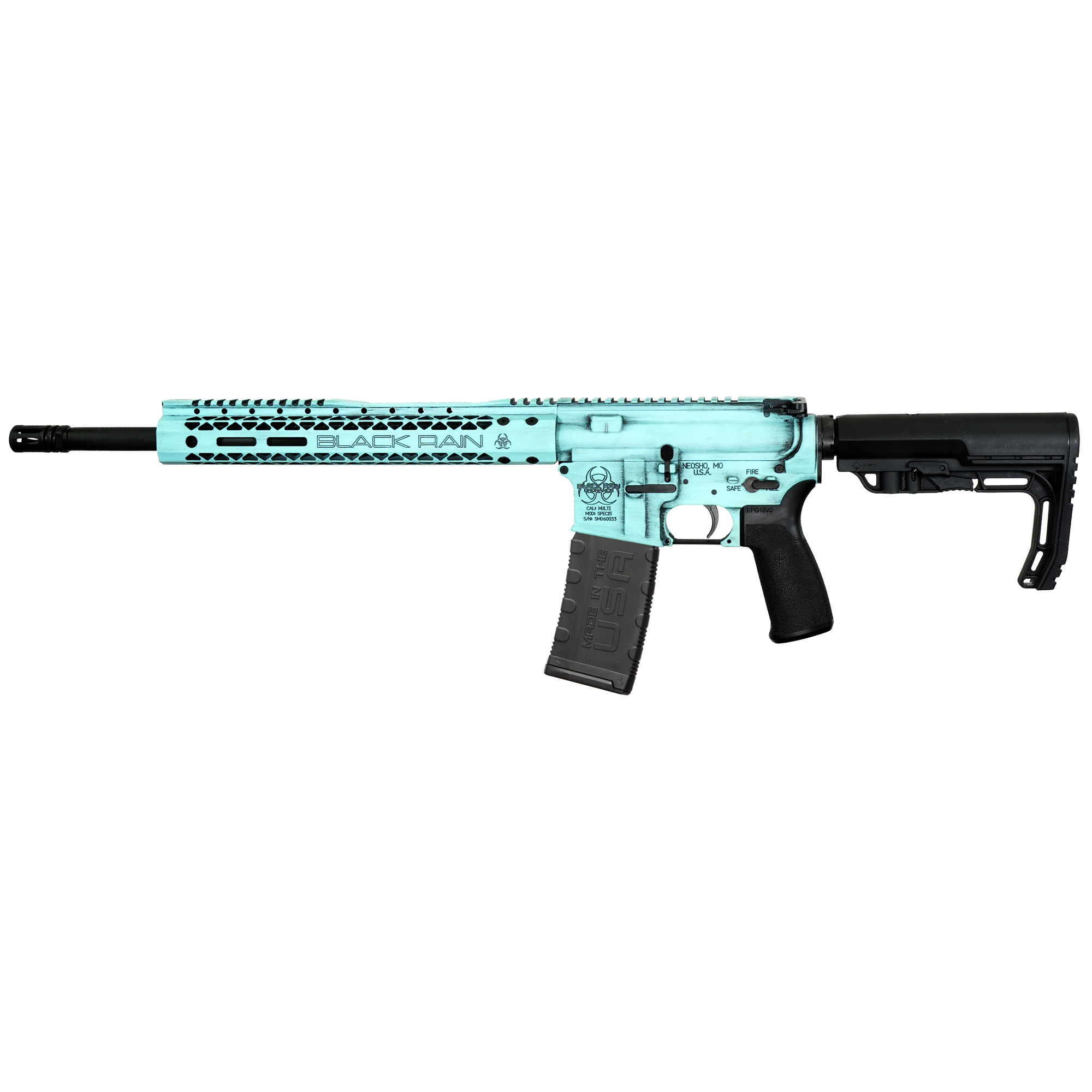 Black Rain Ordnance Spec+ AR 16″ 5.56 NATO 30rd – Blue