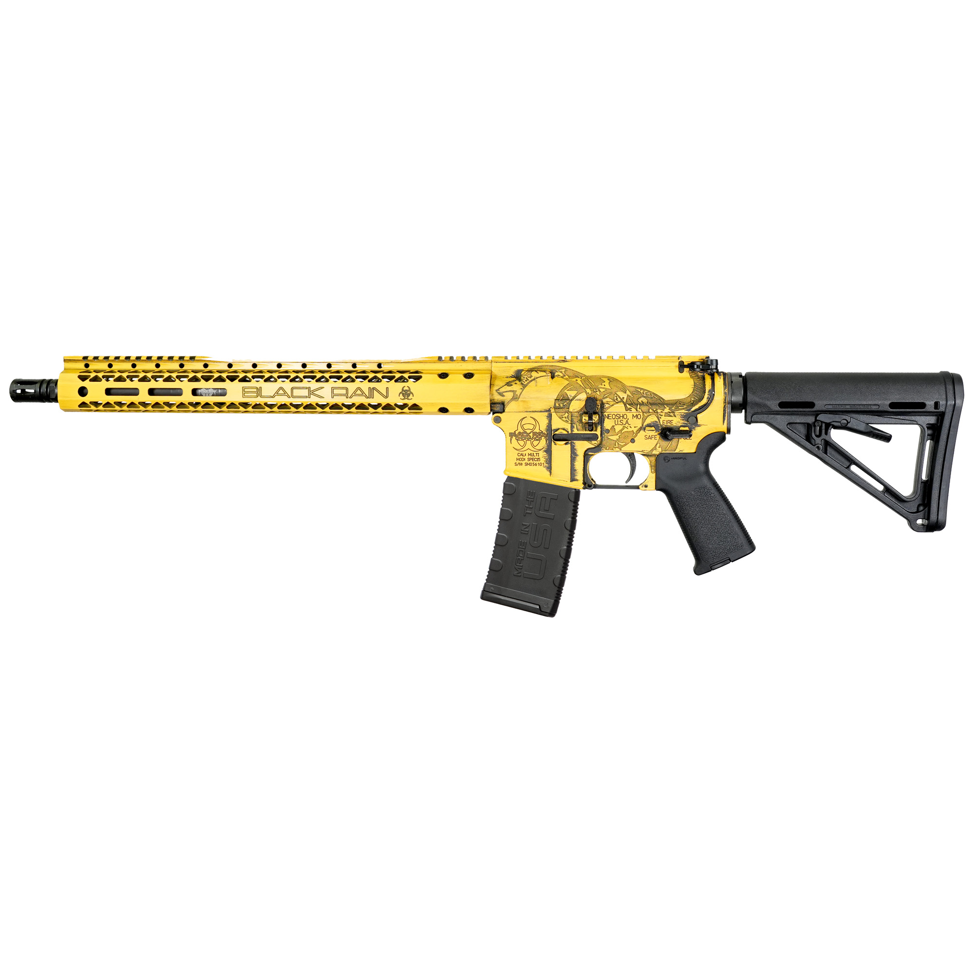 Black Rain Ordnance Spec+ AR 16″ 5.56 NATO 30rd – Orange, Black