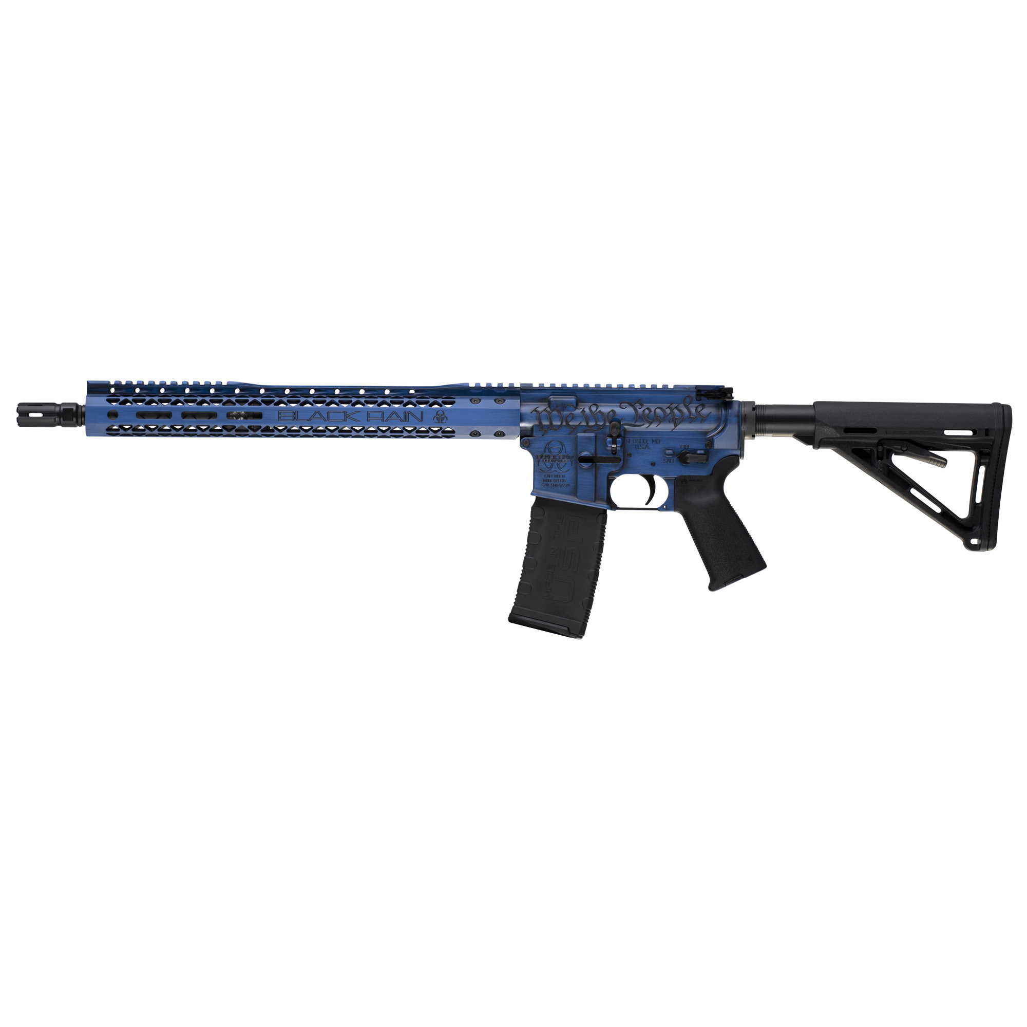 Black Rain Ordnance We The People AR 16″ 5.56 NATO 30rd – Blue