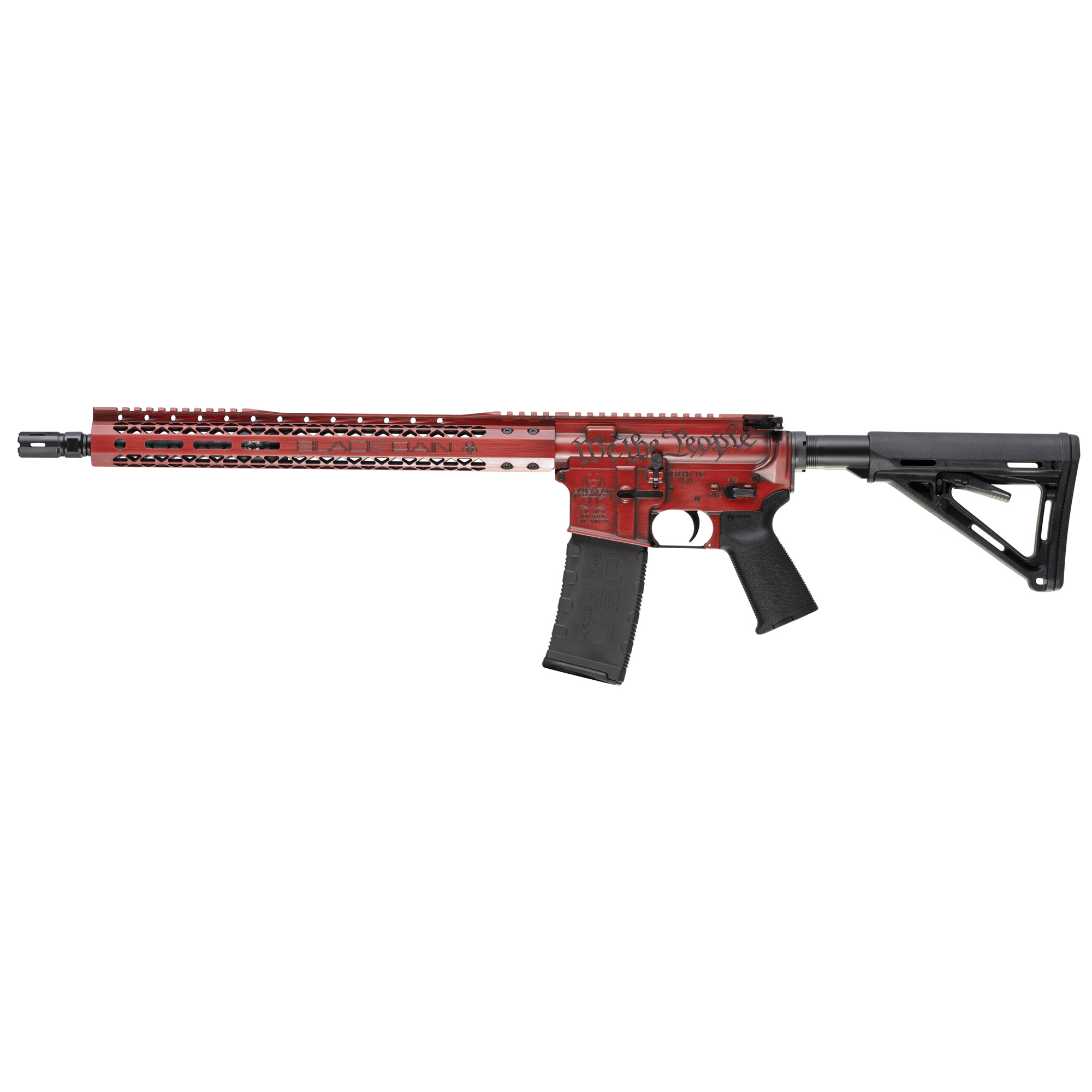 Black Rain Ordnance We The People AR 16″ 5.56 NATO 30rd – Red