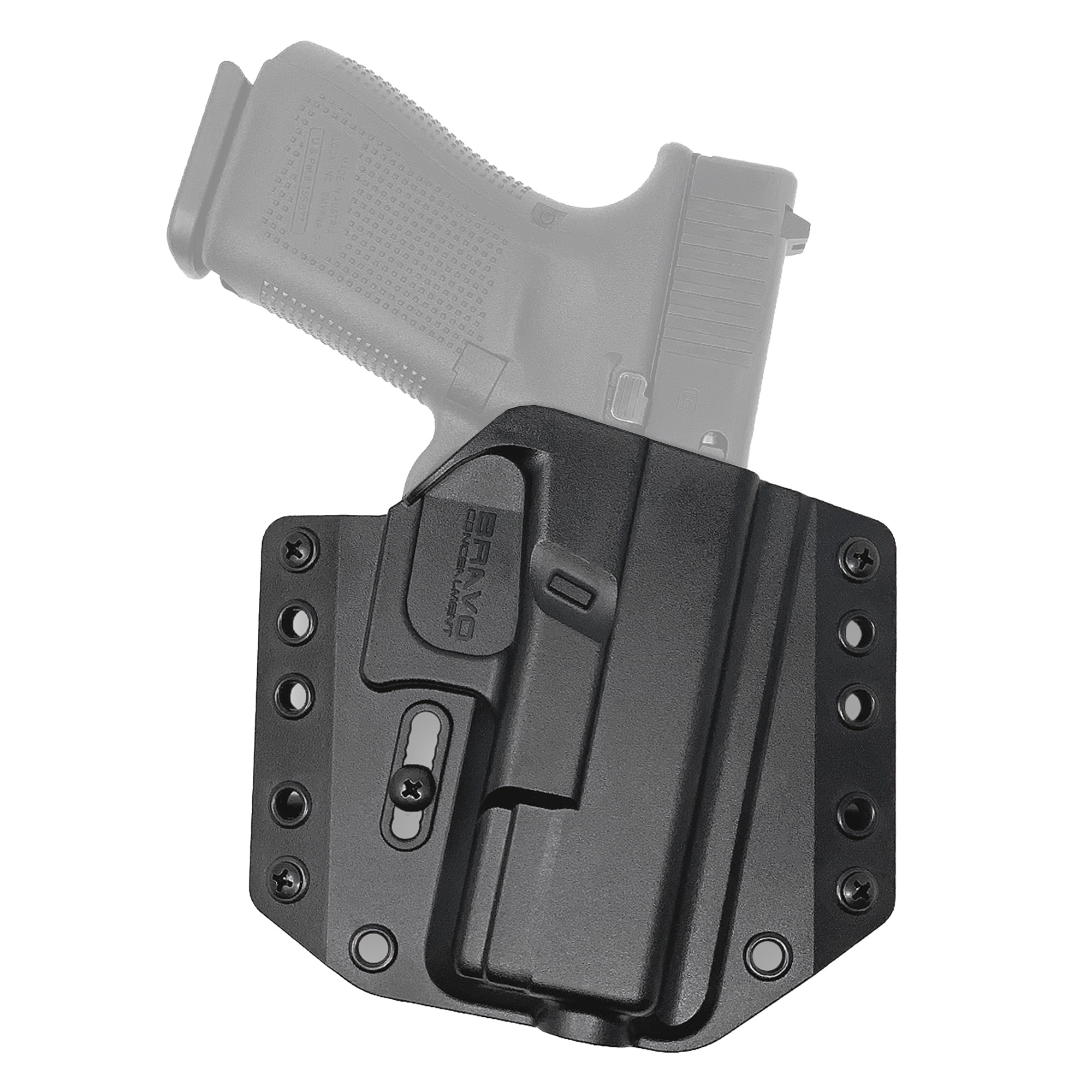 Bravo Concealment Glock 19 BCA Right Hand Polymer Concealment Holster – Black