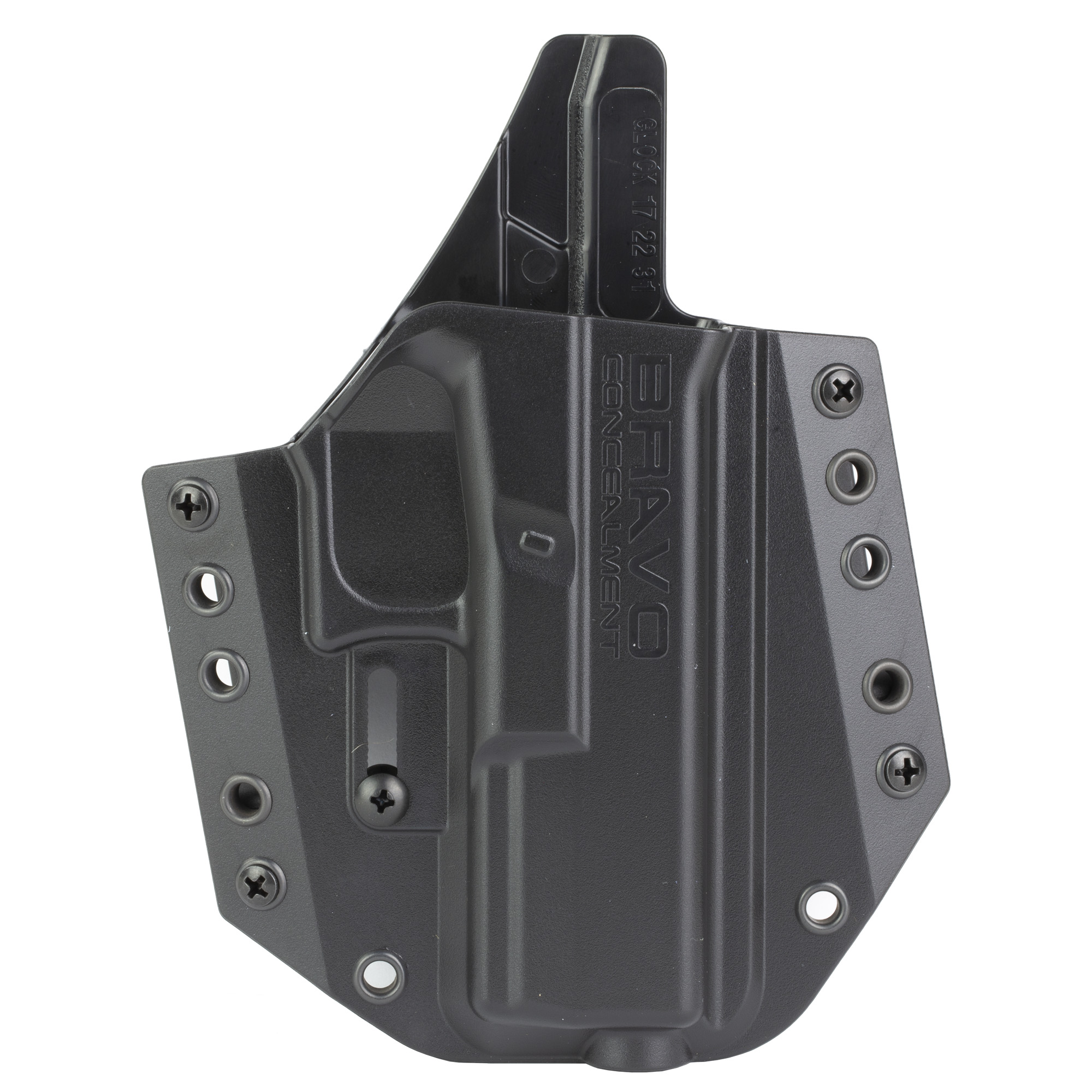 Bravo Concealment Glock 17 BCA Right Hand Polymer Concealment Holster – Black