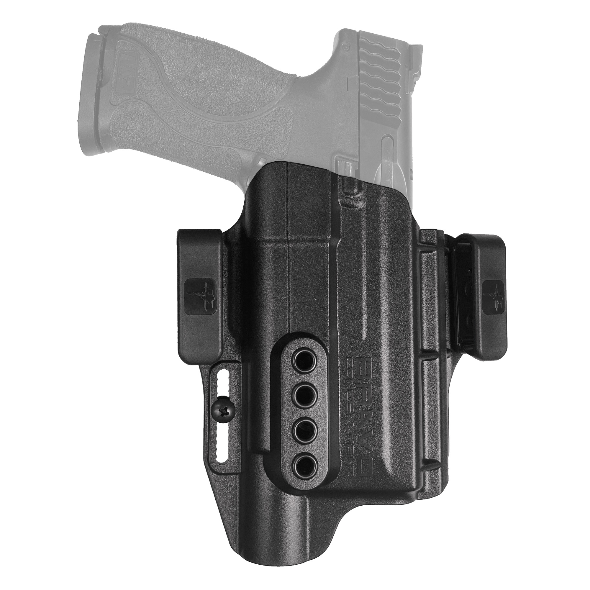 Bravo Concealment S&W M&P 2.0 9/40 Torsion Light Bearing Right Hand Polymer Concealment Holster – Black