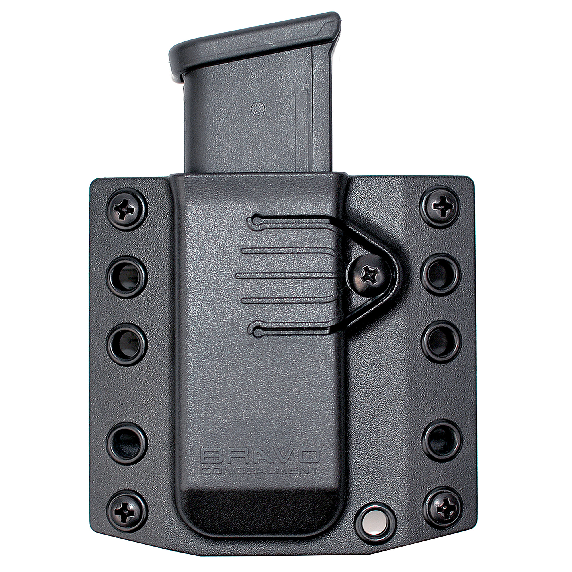 Bravo Concealment Medium Magazine Pouch Single Ambidextrous Polymer – Black