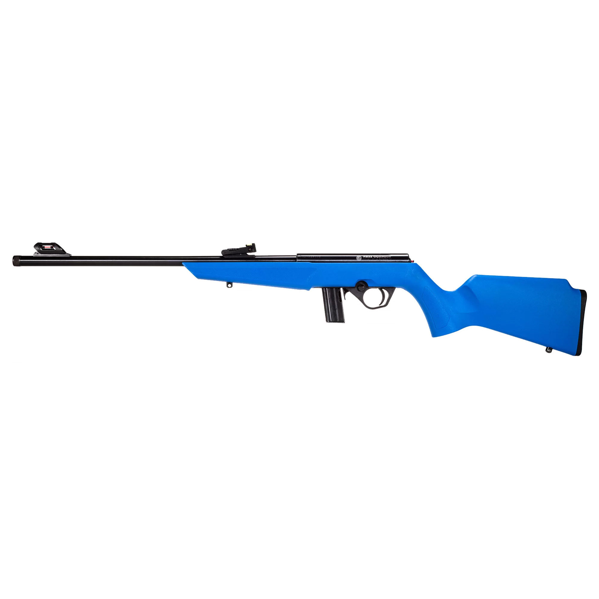 Rossi RB22 Compact 16″ 22 LR 10rd Adjustable Fiber Optic – Black, Blue