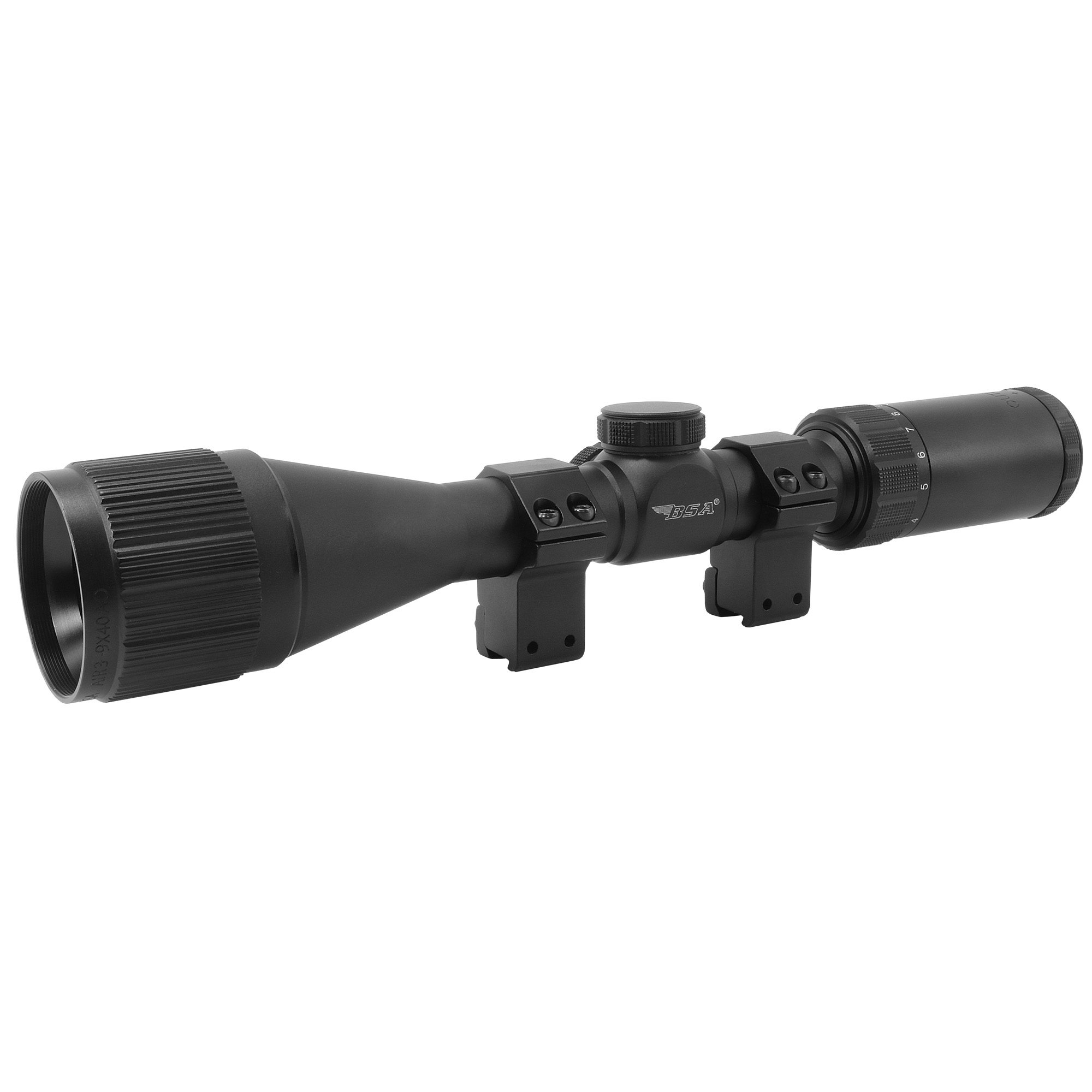 BSA Optics Outlook Mil-Dot 3-9X Rifle Scope 1″ – Black