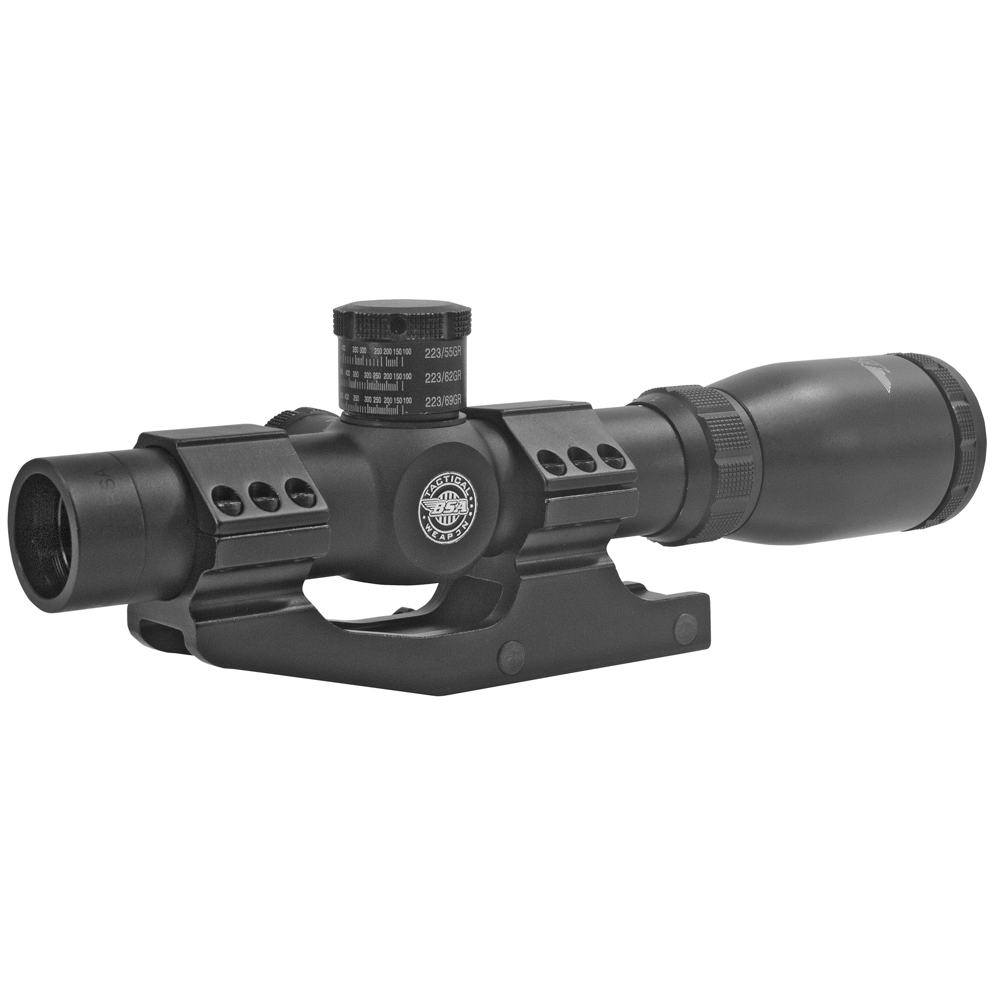 BSA Optics Tactical Weapon Mil-Dot 1-4X Rifle Scope 30mm – Black