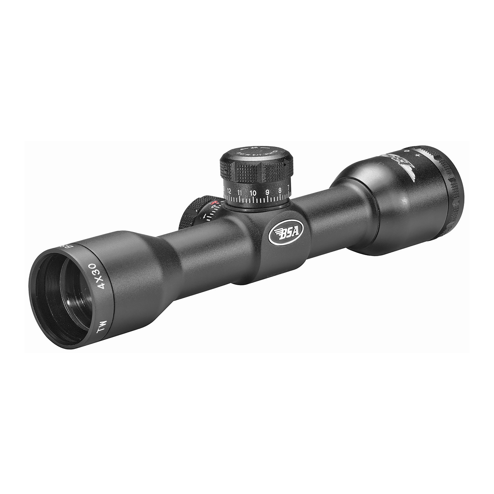 BSA Optics Tactical Weapon Mil-Dot 4X Rifle Scope 1″ – Black