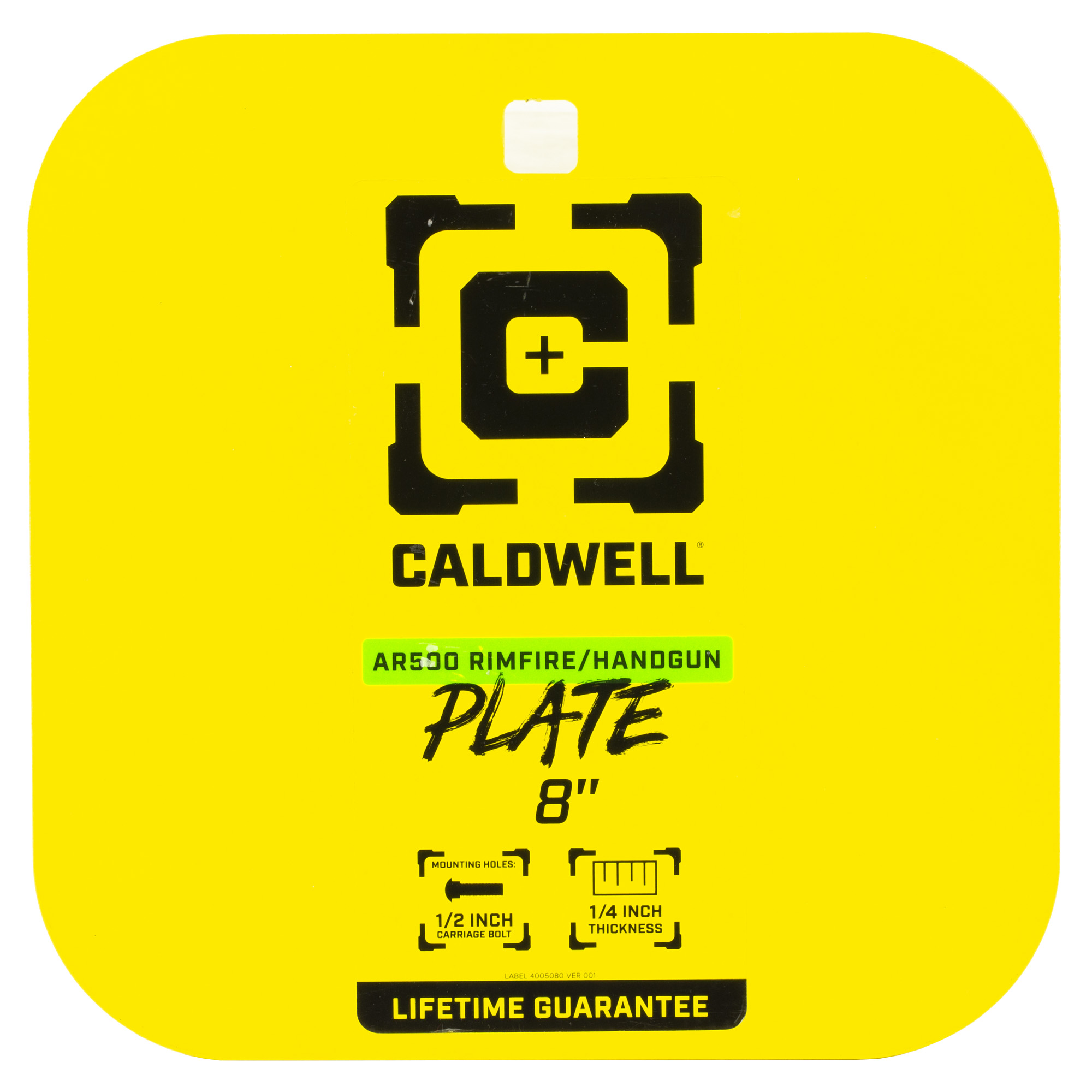 Caldwell AR500 Rimfire/Handgun Gong Target 8″