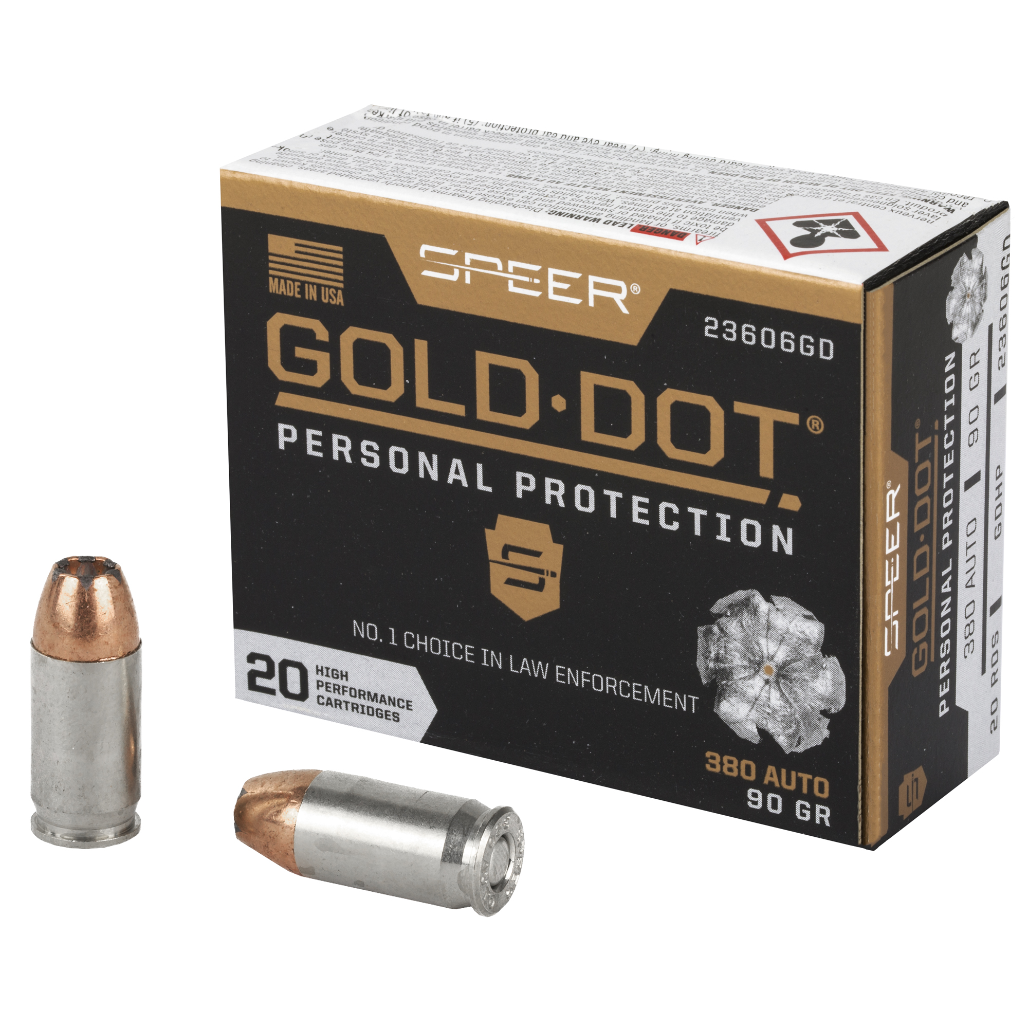 Speer Gold Dot 380 ACP 90gr Hollow Point – 20rd