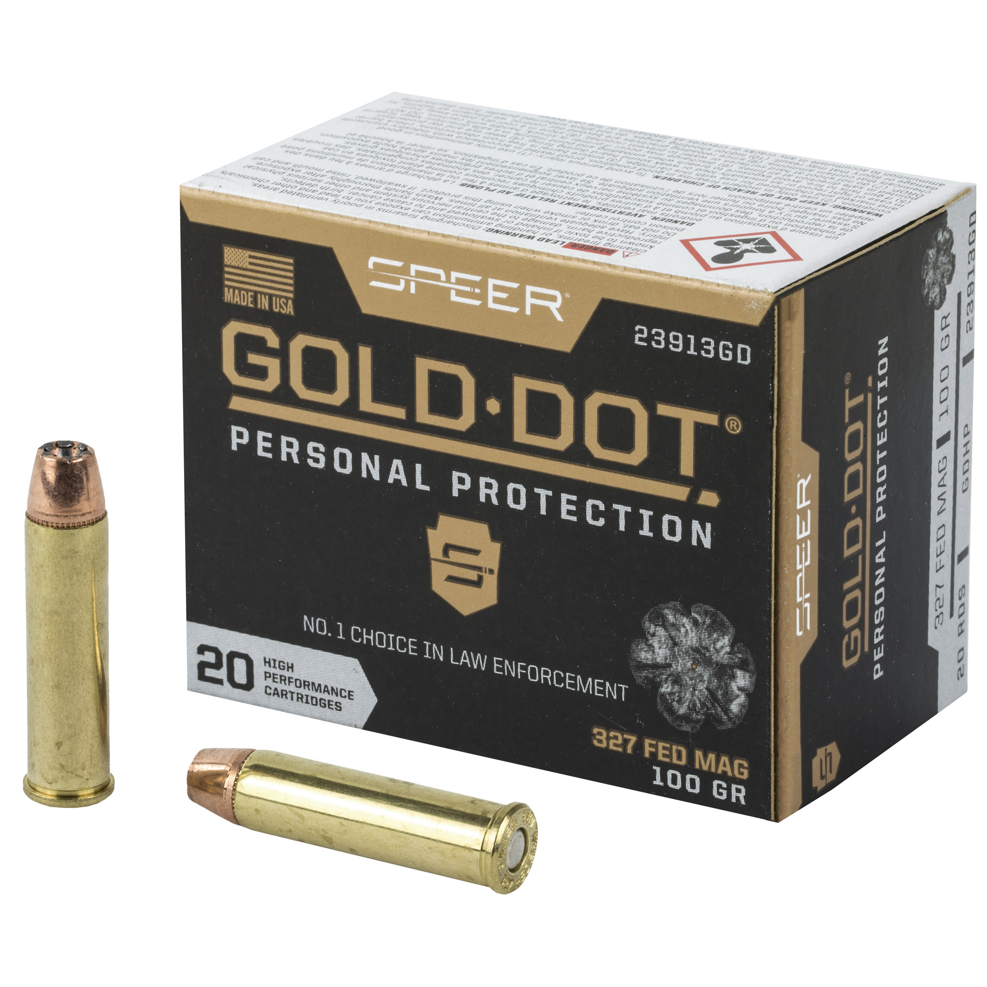 Speer Gold Dot 327 Federal Magnum 100gr Hollow Point – 20rd