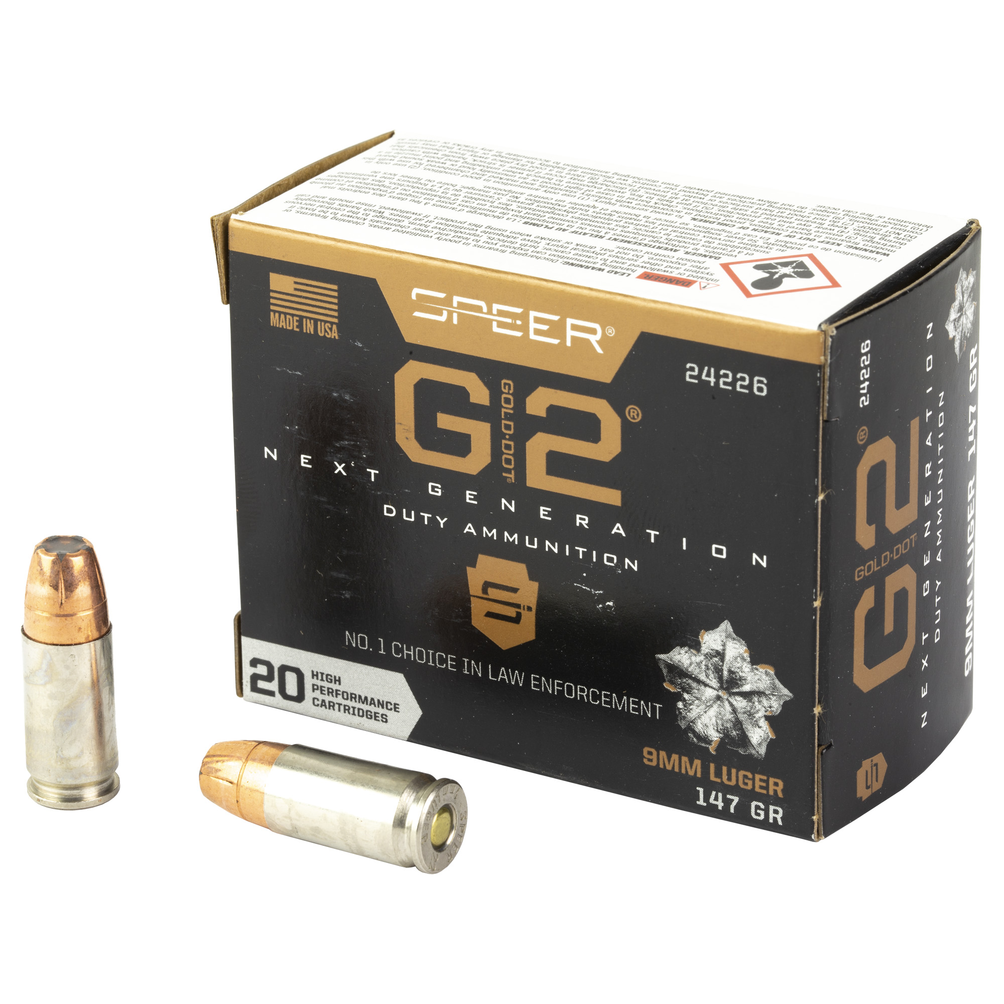 Speer Gold Dot G2 9mm 147gr Hollow Point – 20rd