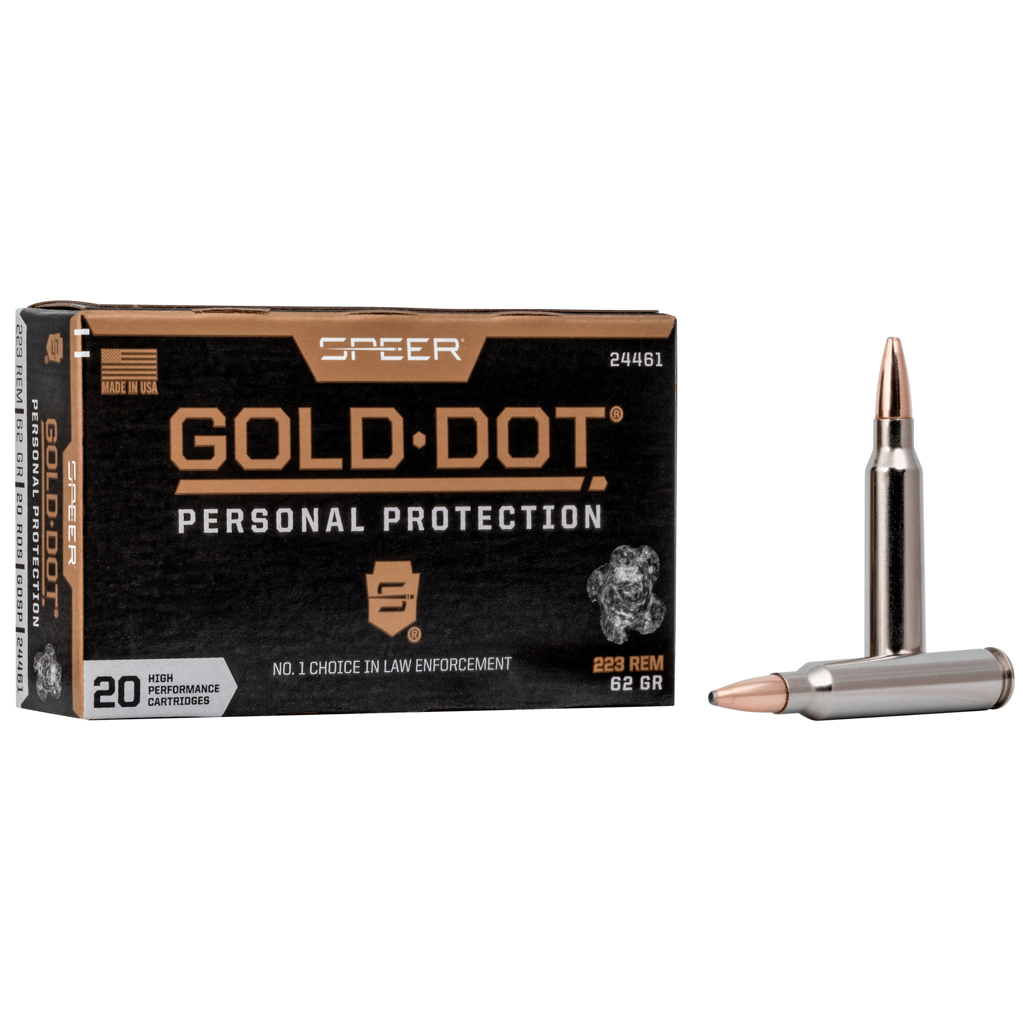 Speer Gold Dot 223 Remington 62gr Hollow Point – 20rd