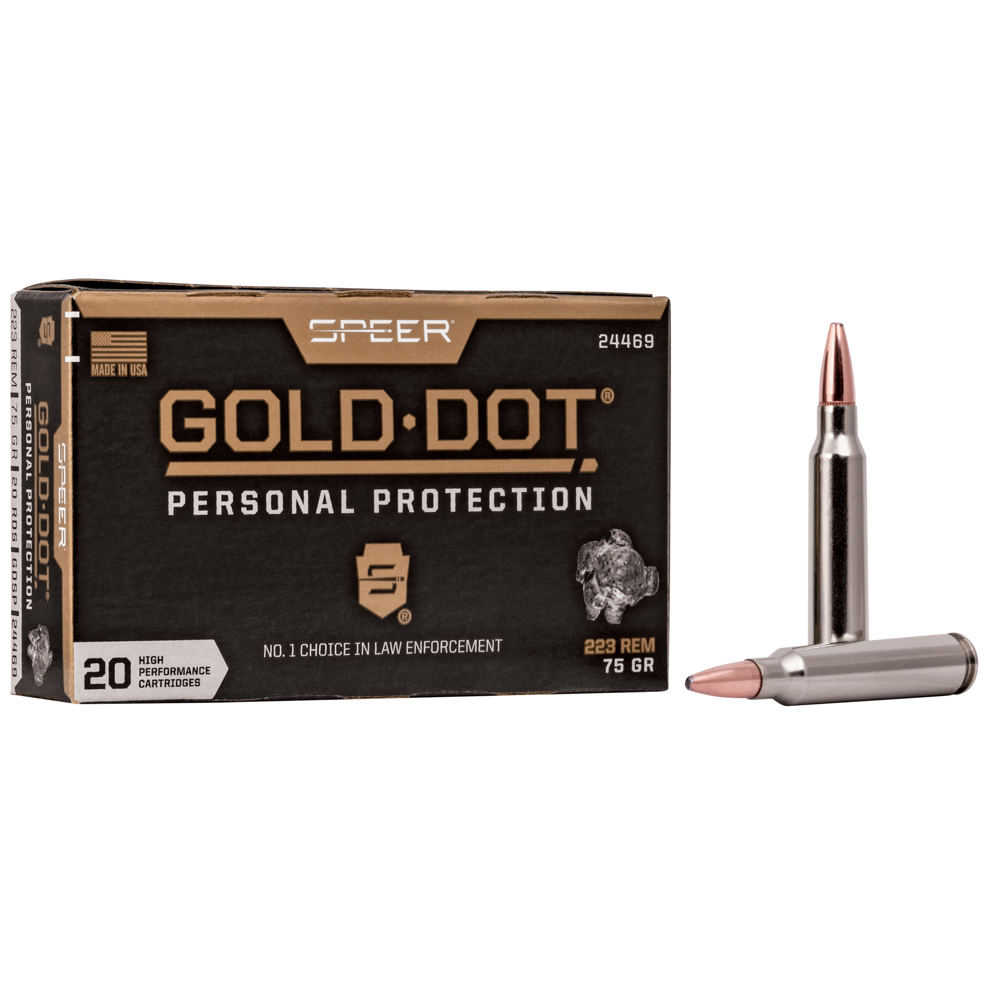 Speer Gold Dot 223 Remington 75gr Hollow Point – 20rd