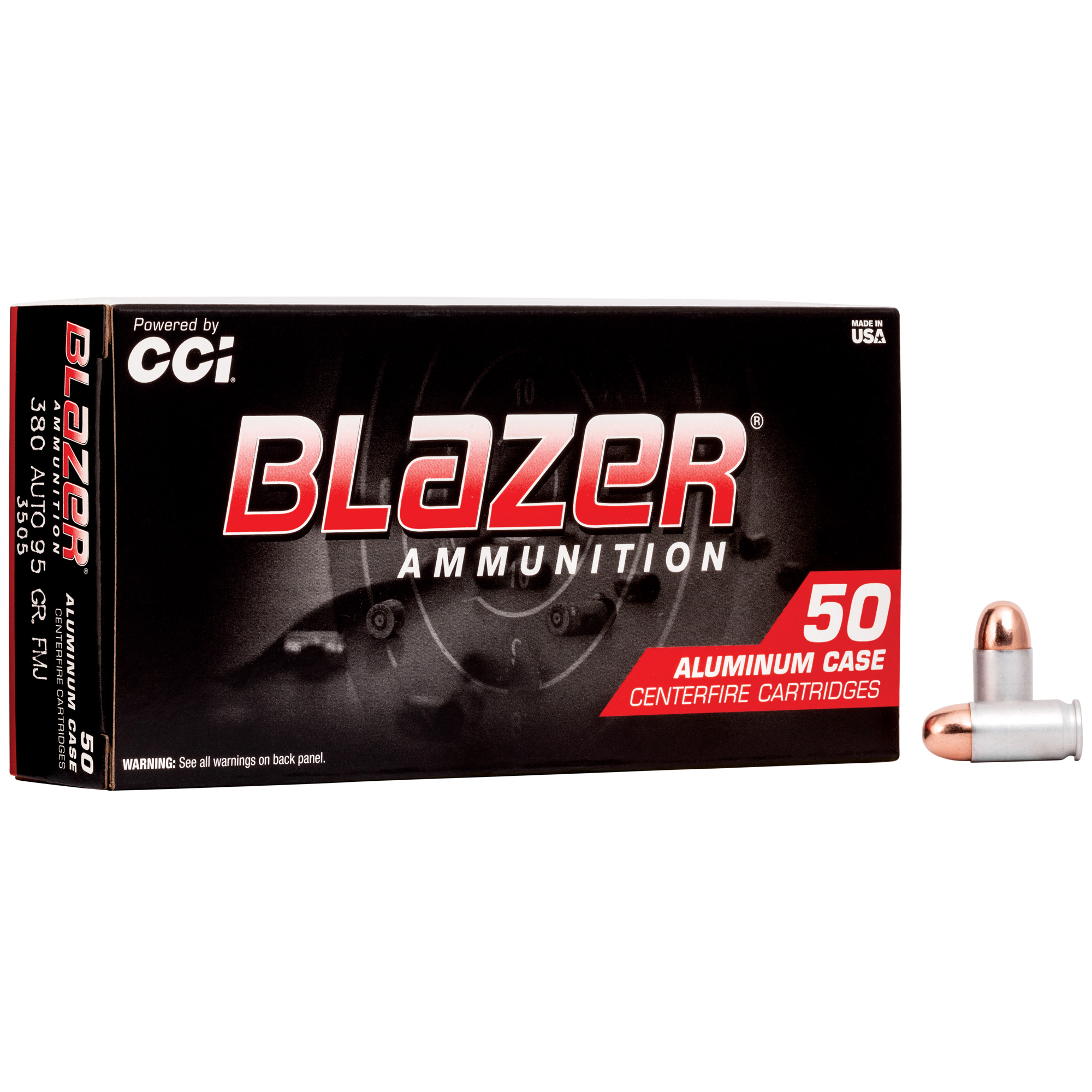 Blazer 380 ACP 95gr Full Metal Jacket – 50rd