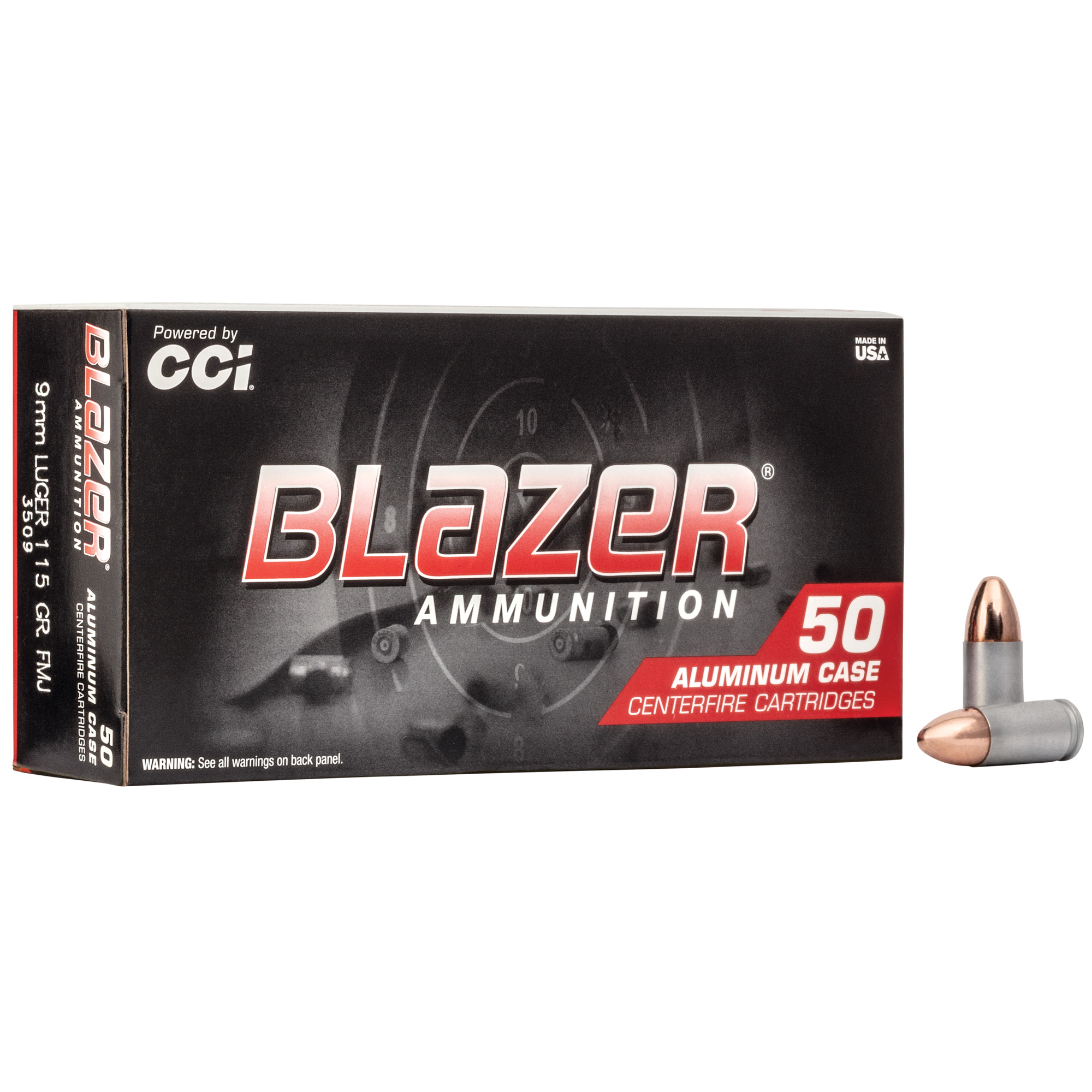 Blazer 9mm 115gr Full Metal Jacket – 50rd