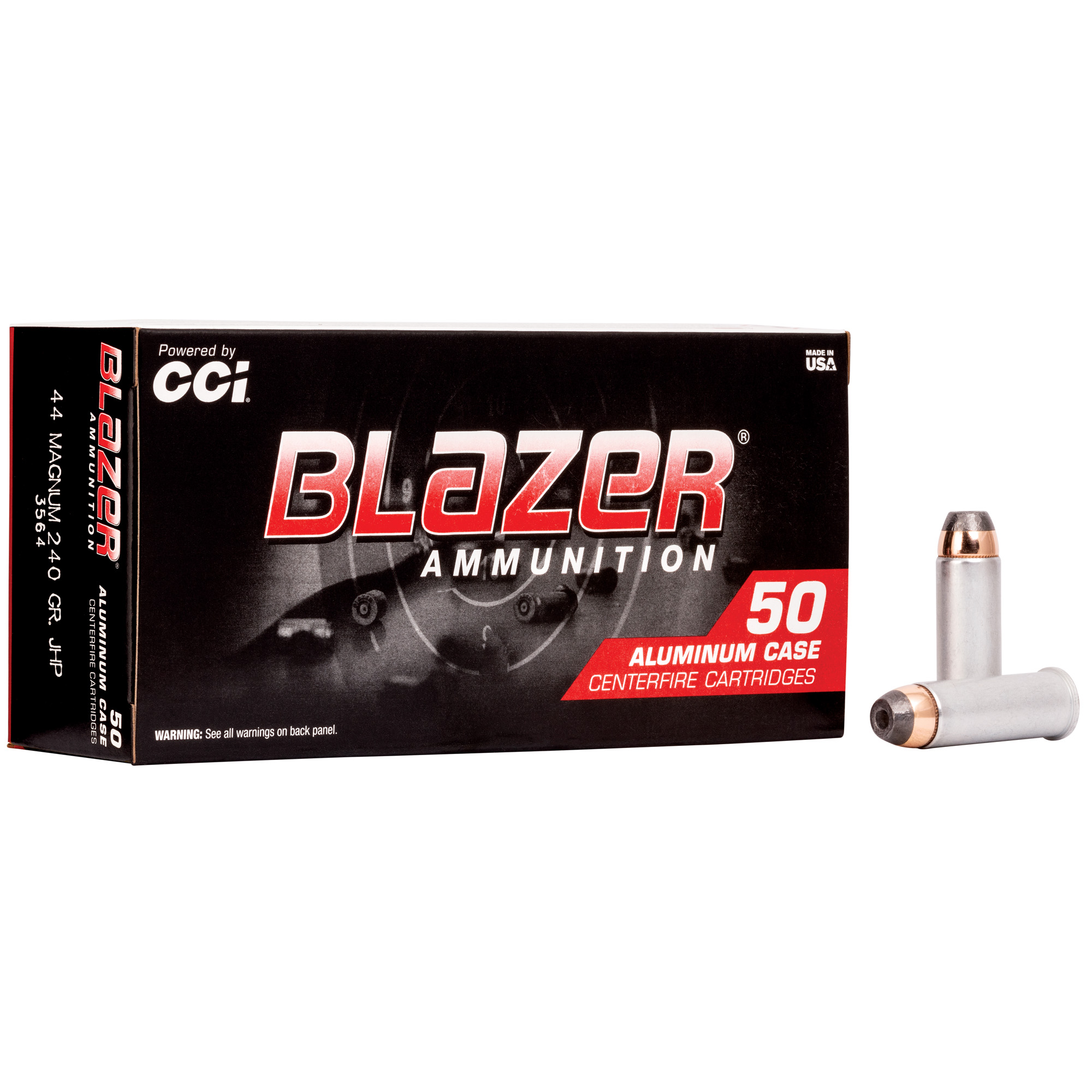 Blazer 44 Magnum 240gr Jacketed Hollow Point – 50rd