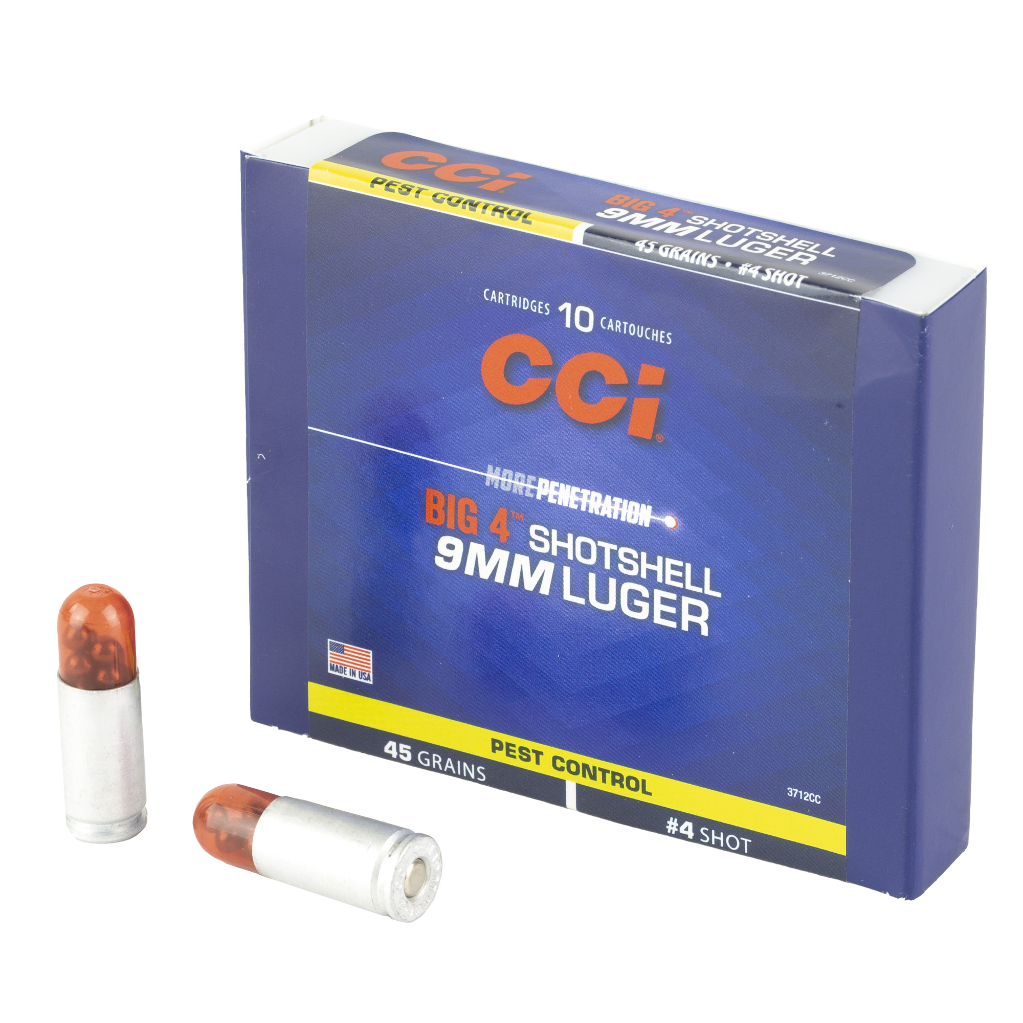 CCI Ammunition Shotshell 9mm #4 Shot Size 45gr – 10rd