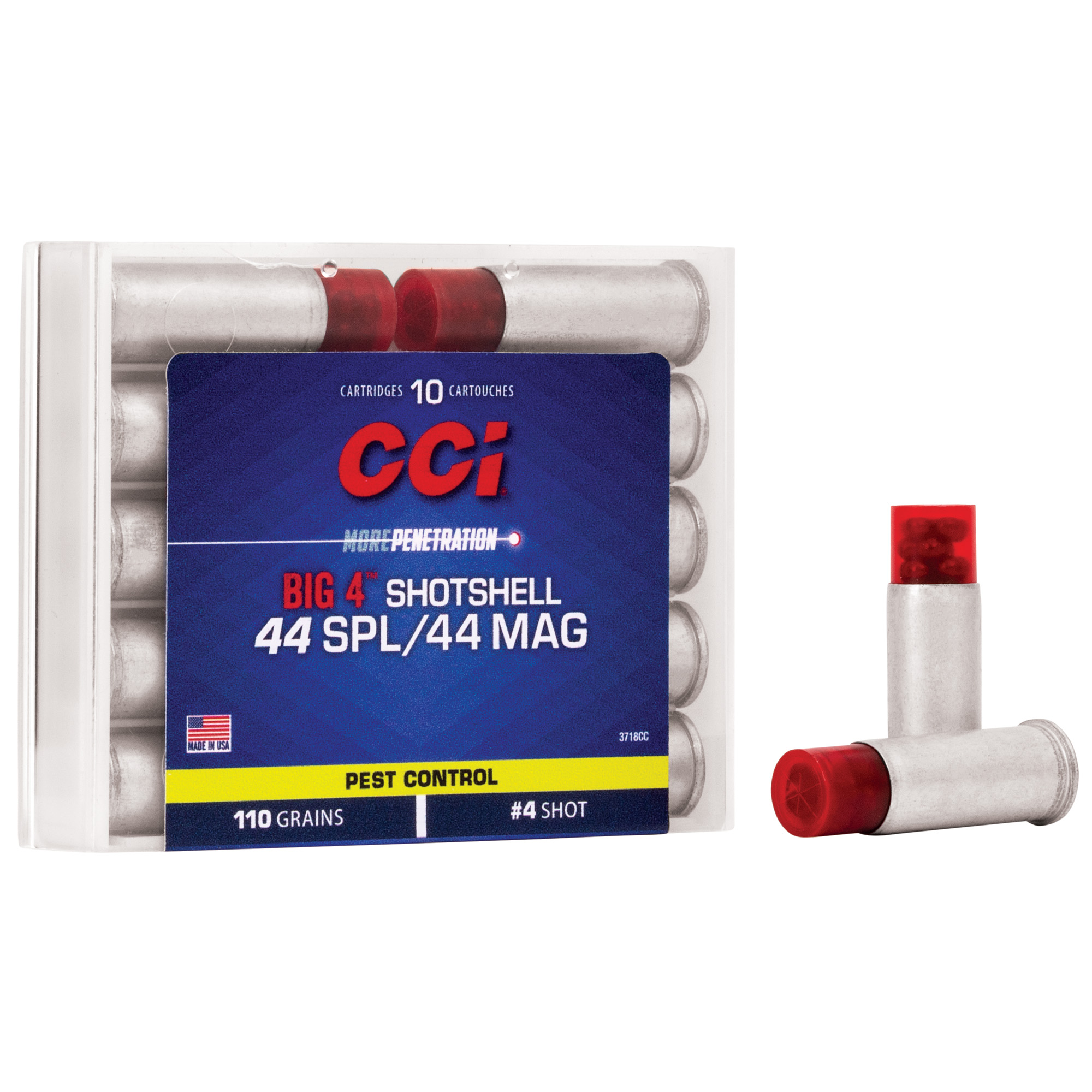 CCI Ammunition Shotshell 44 Magnum 44 Special #4 Shot Size 110gr – 10rd