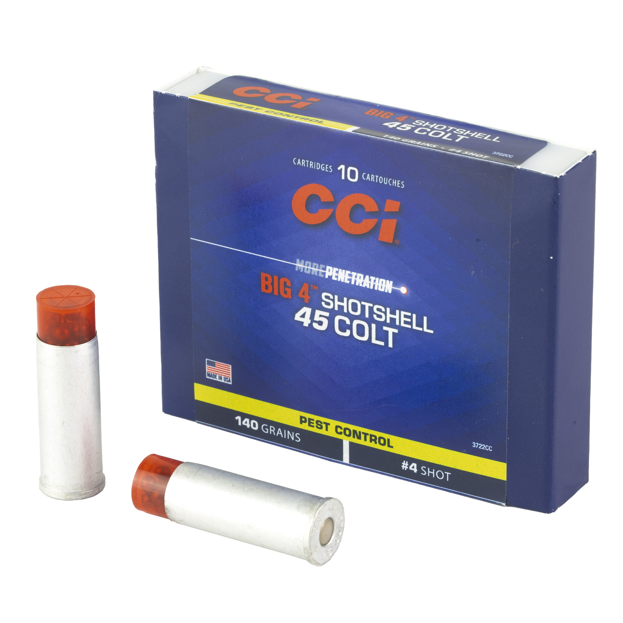 CCI Ammunition Shotshell 45 Long Colt #4 Shot Size – 10rd