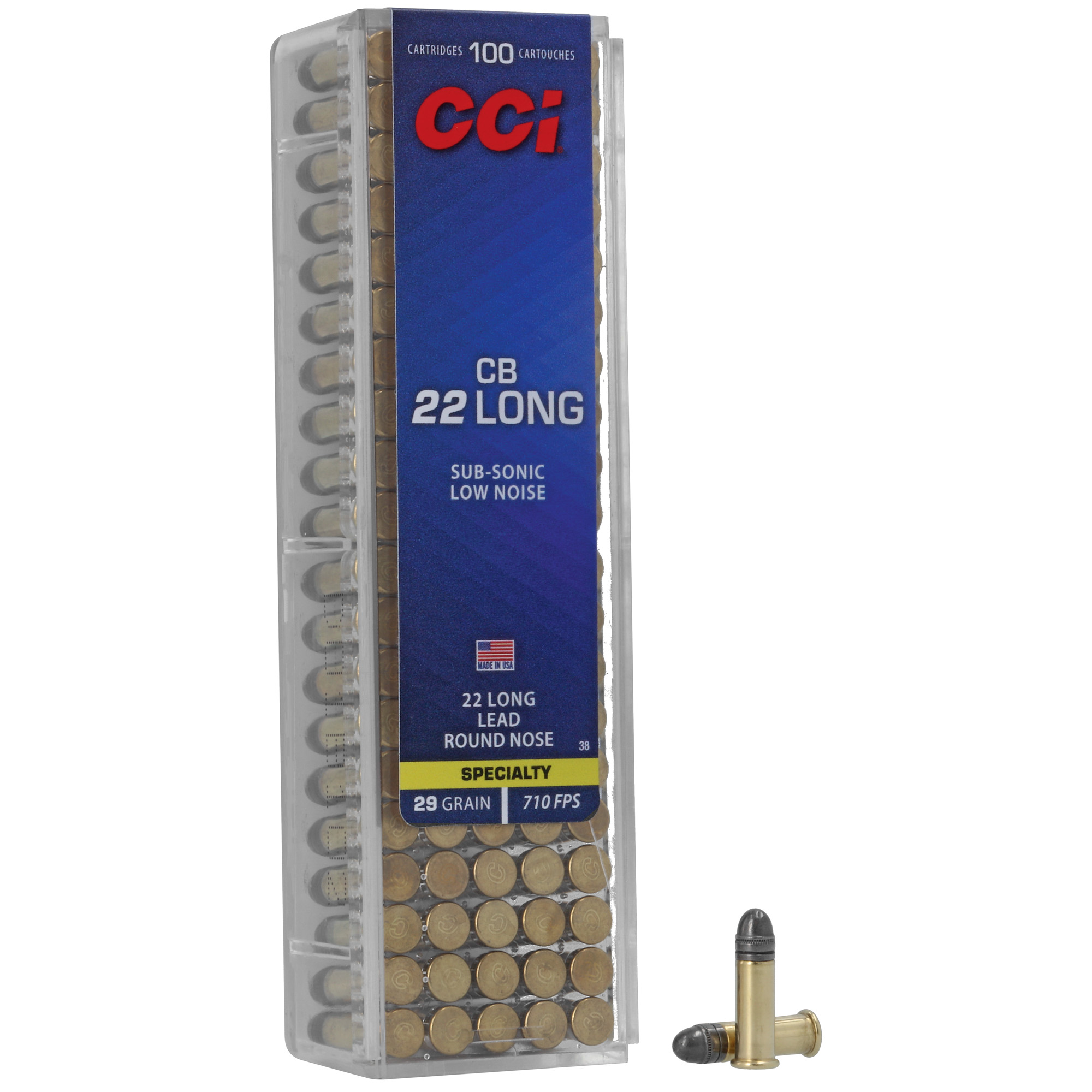 CCI Ammunition CB 22 Long 29gr Lead Round Nose – 100rd