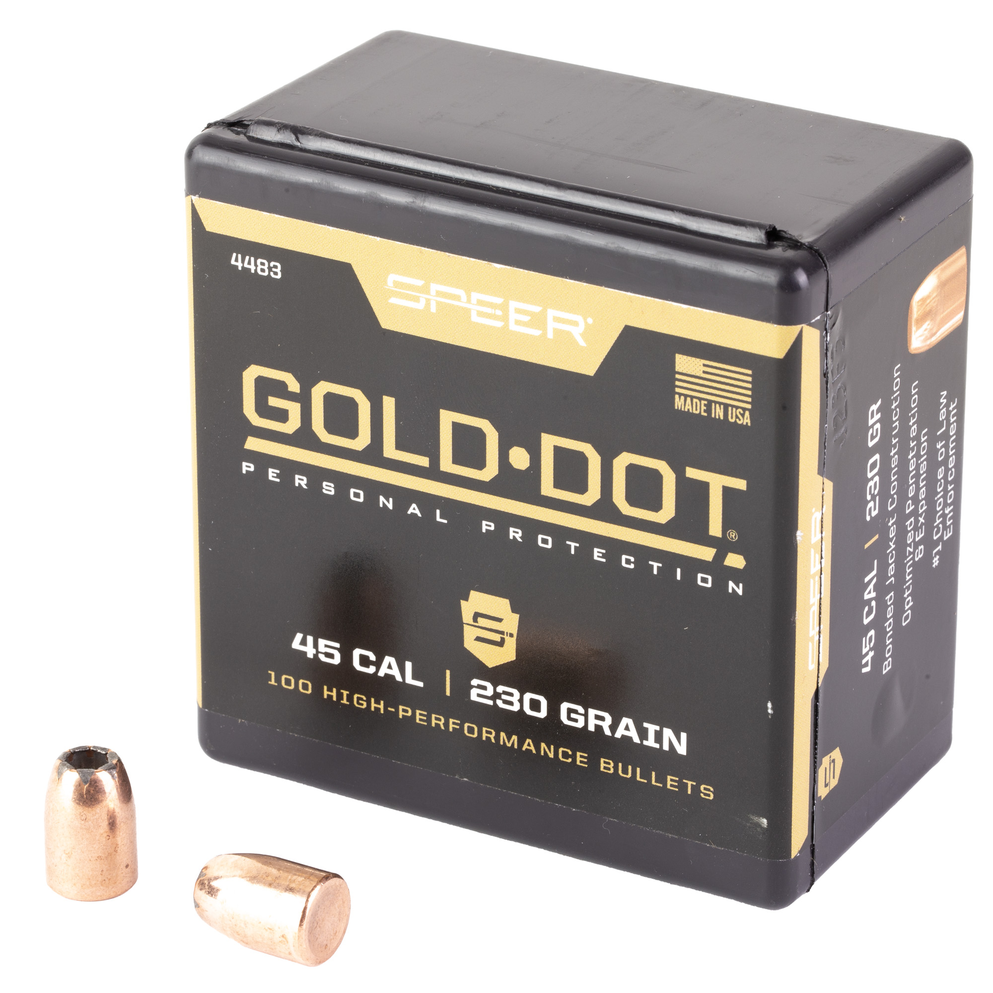 Speer Gold Dot 45 Caliber .451 230gr Hollow Point – 100