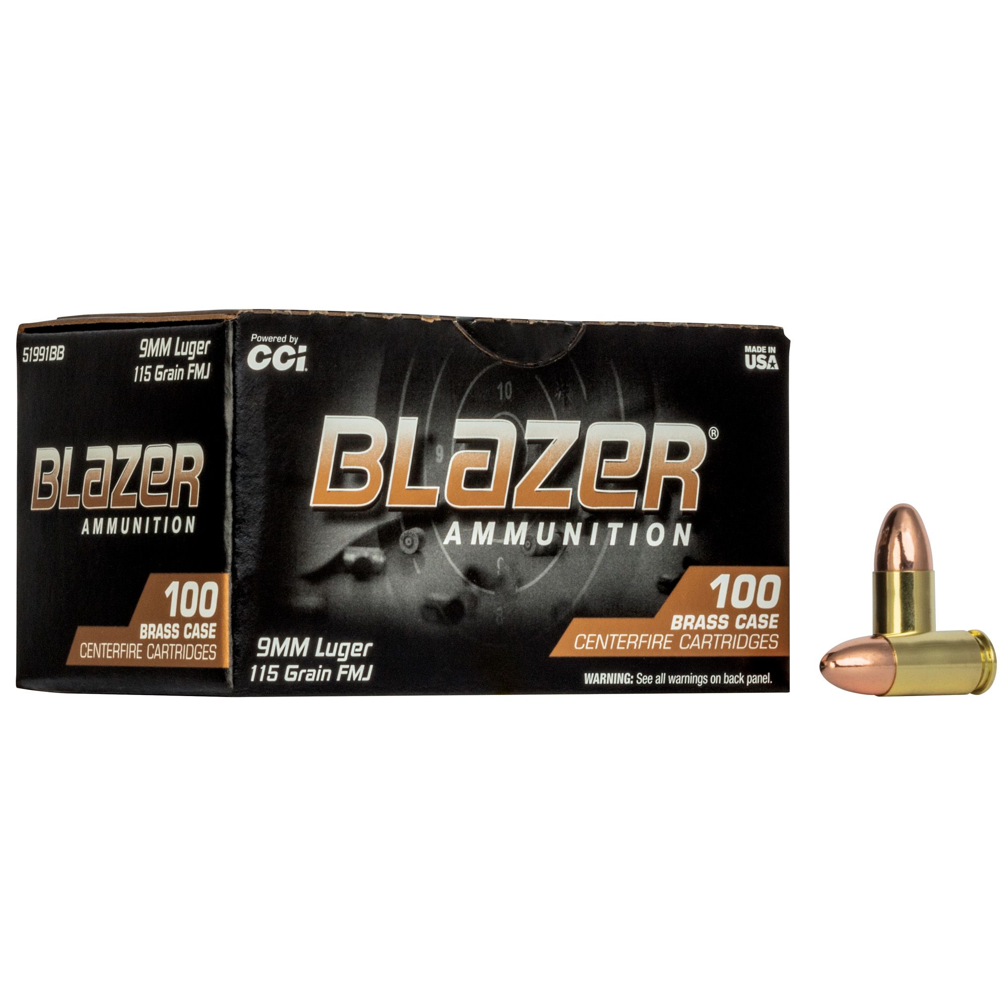 Blazer 9mm 115gr Full Metal Jacket – 100rd