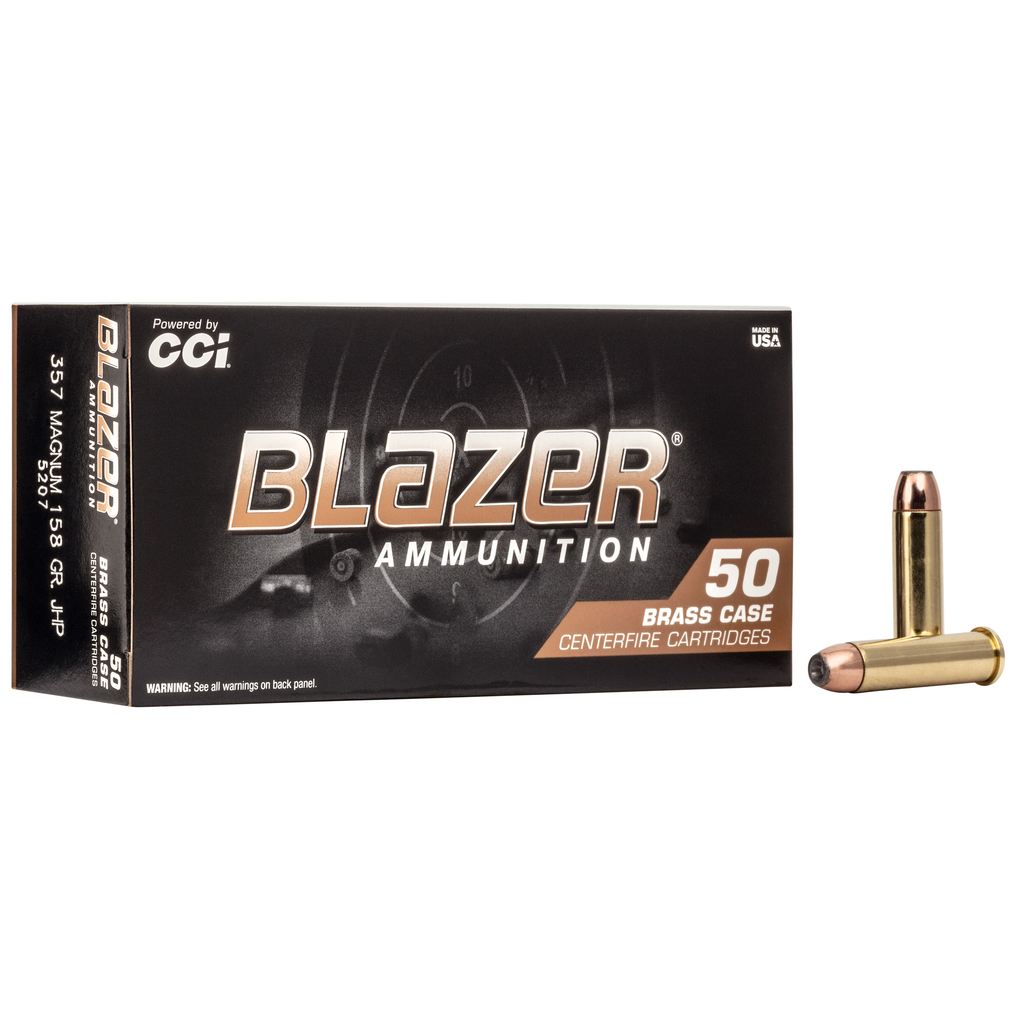 Blazer Brass 357 Magnum 158gr Jacketed Hollow Point – 50rd