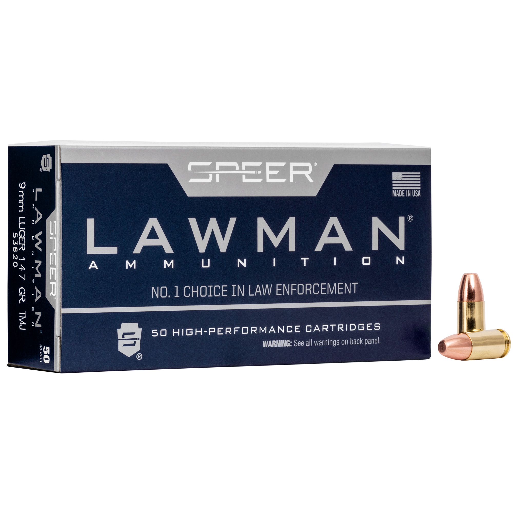 Speer Lawman 9mm 147gr Total Metal Jacket – 50rd