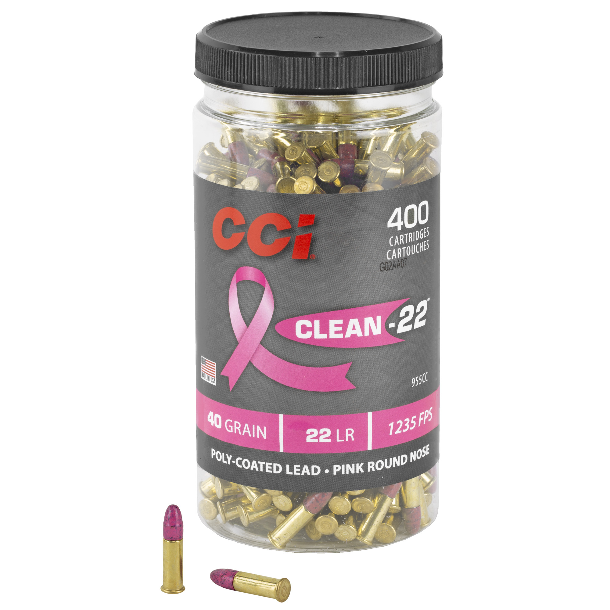 CCI Ammunition 22 LR Pink 40gr Soft Point – 400rd